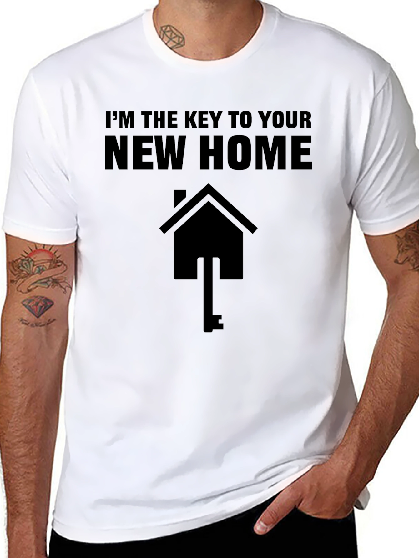 Black Realtor Key to Your New Home T-Shirt view 8