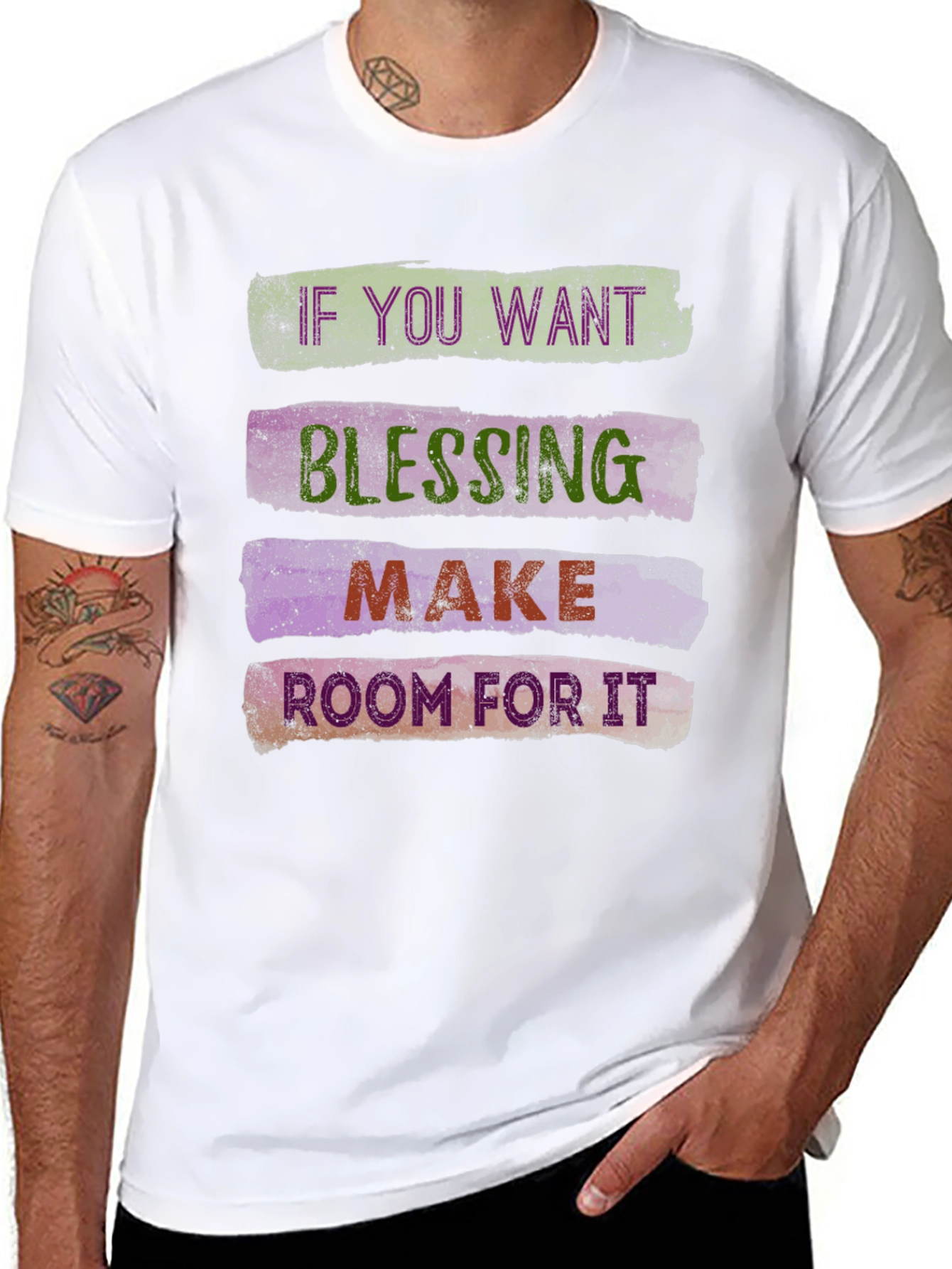 Black Blessing Graphic Tee - Make Room For It Shirt view 8