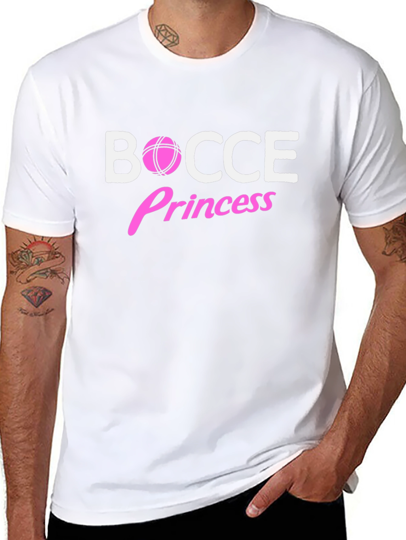 Black Bocce Princess Black T-Shirt - Game Day Style view 8