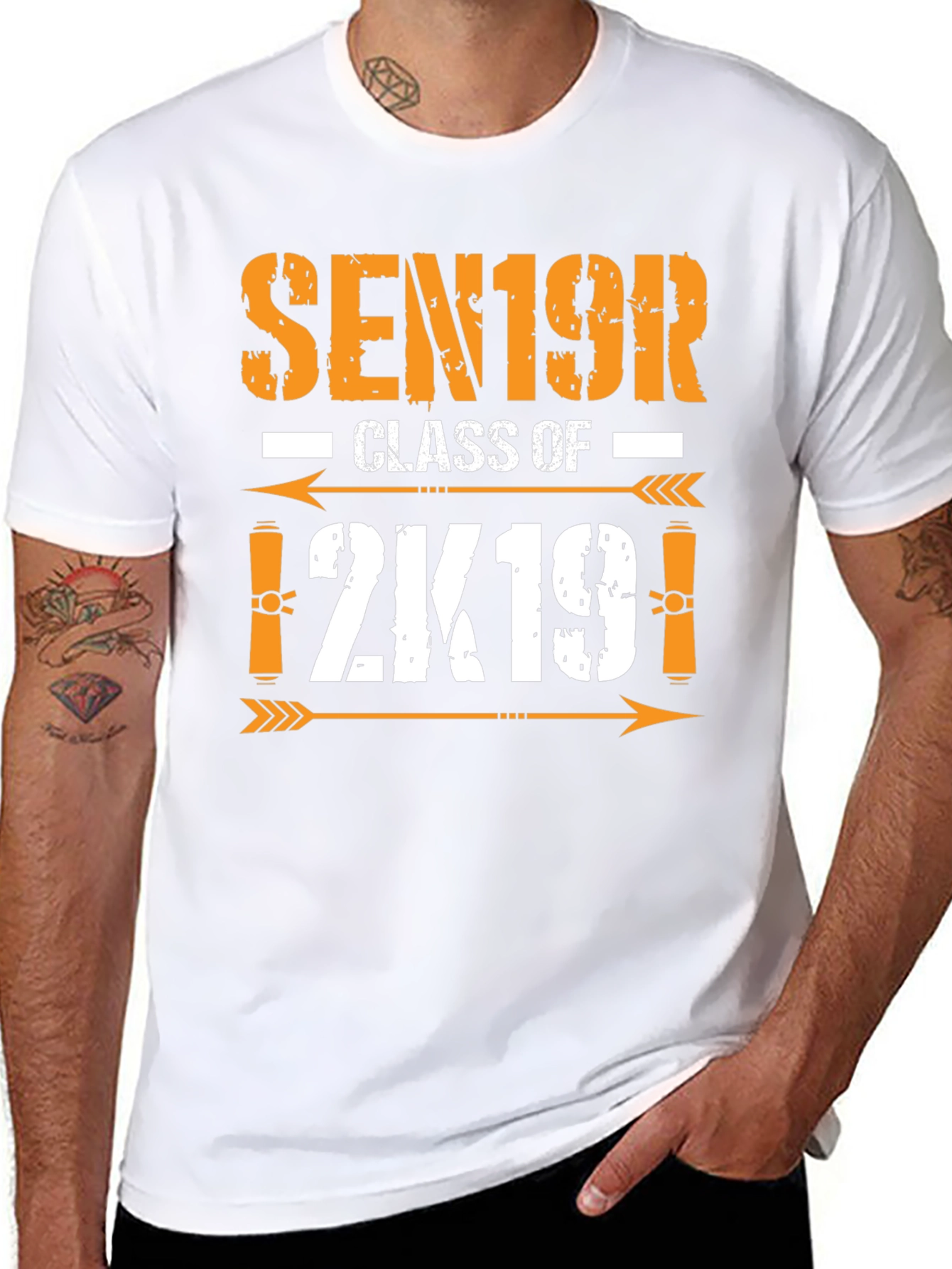 Black Senior Class of 2K19 T-Shirt view 8
