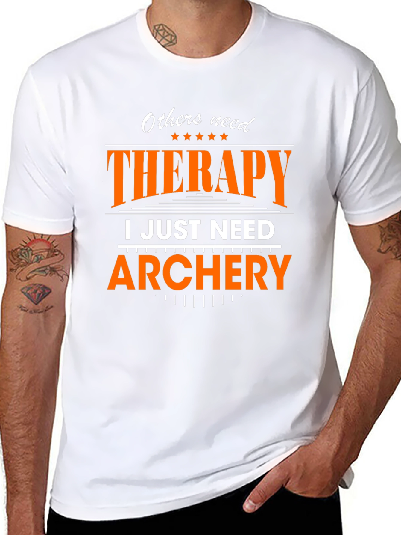Black Archery Therapy T-Shirt - Hobby & Sport view 8