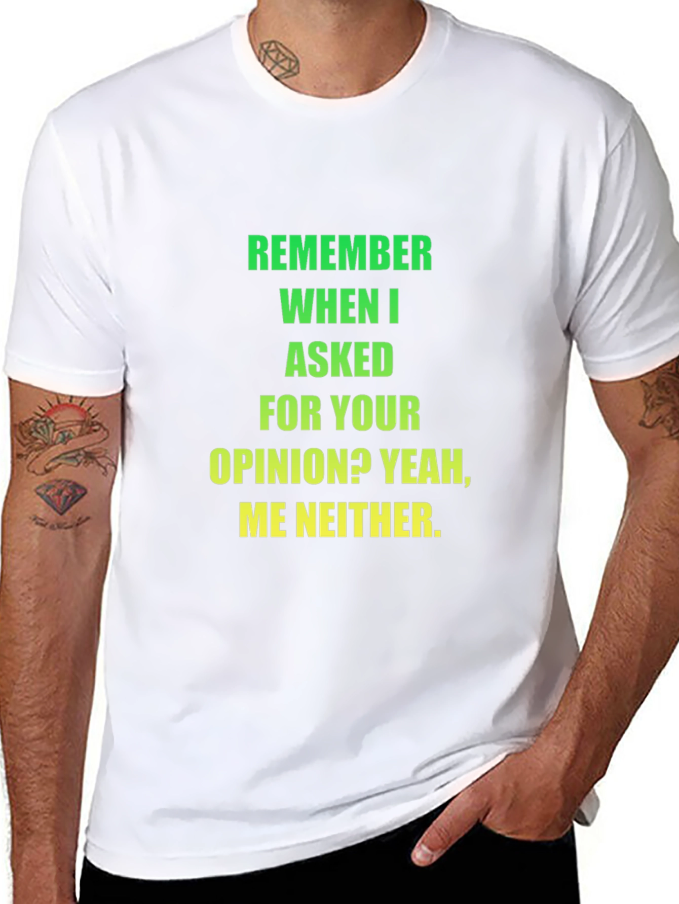 Black Funny Opinion T-Shirt - Sarcastic Statement Tee view 8