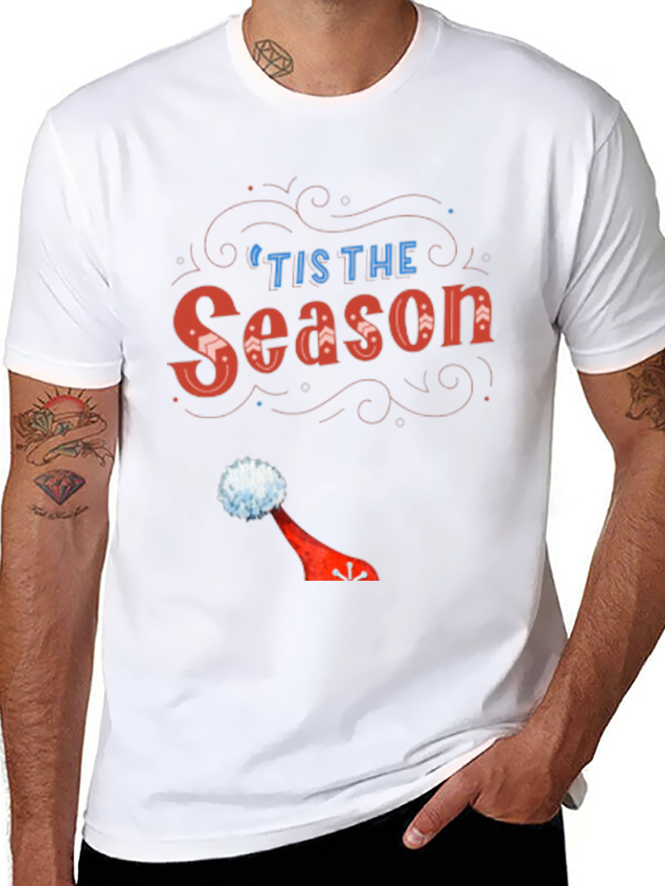 Black Festive 'Tis the Season' Graphic Tee view 8