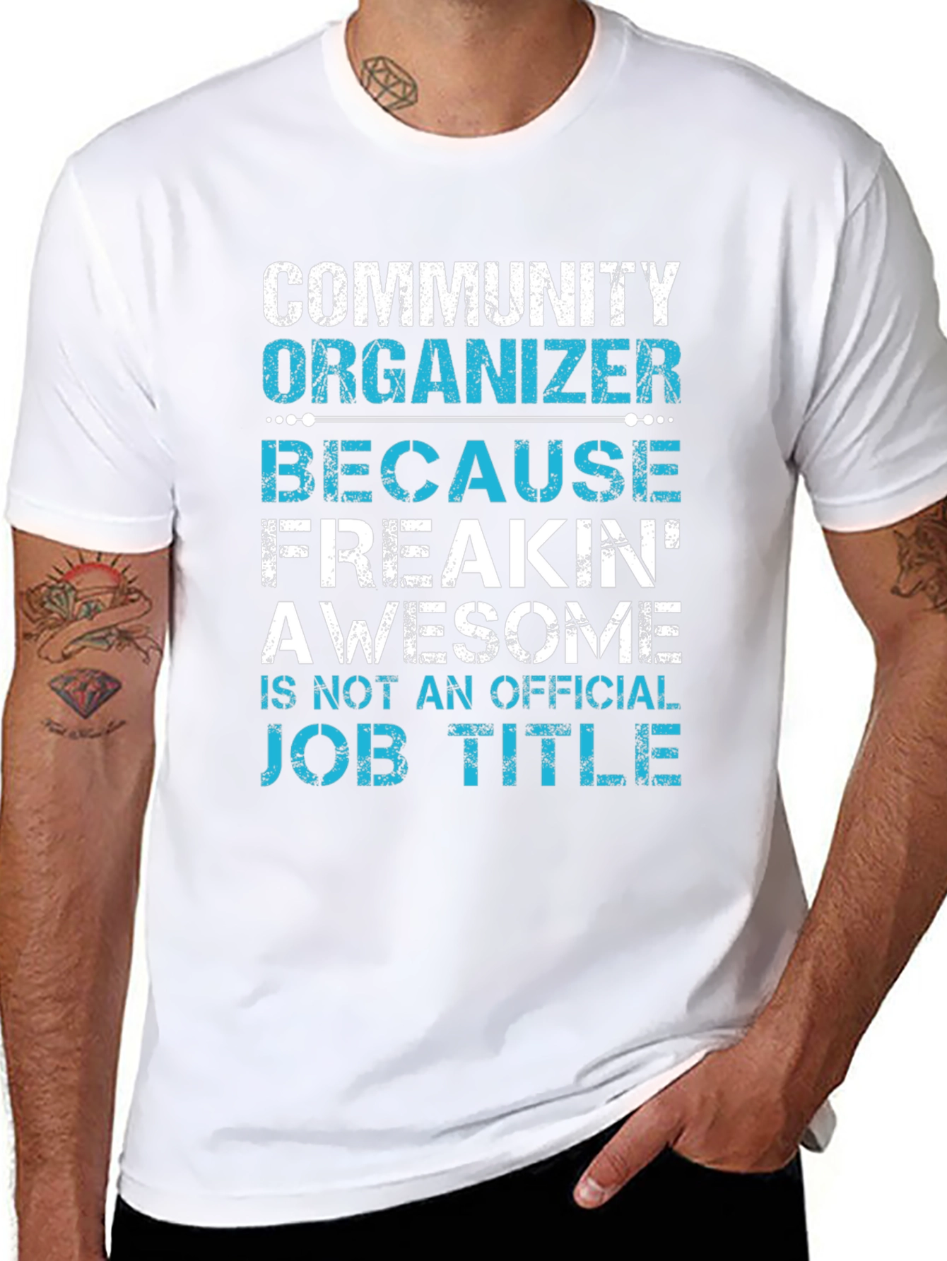 Black Community Organizer Freakin' Awesome T-Shirt view 8