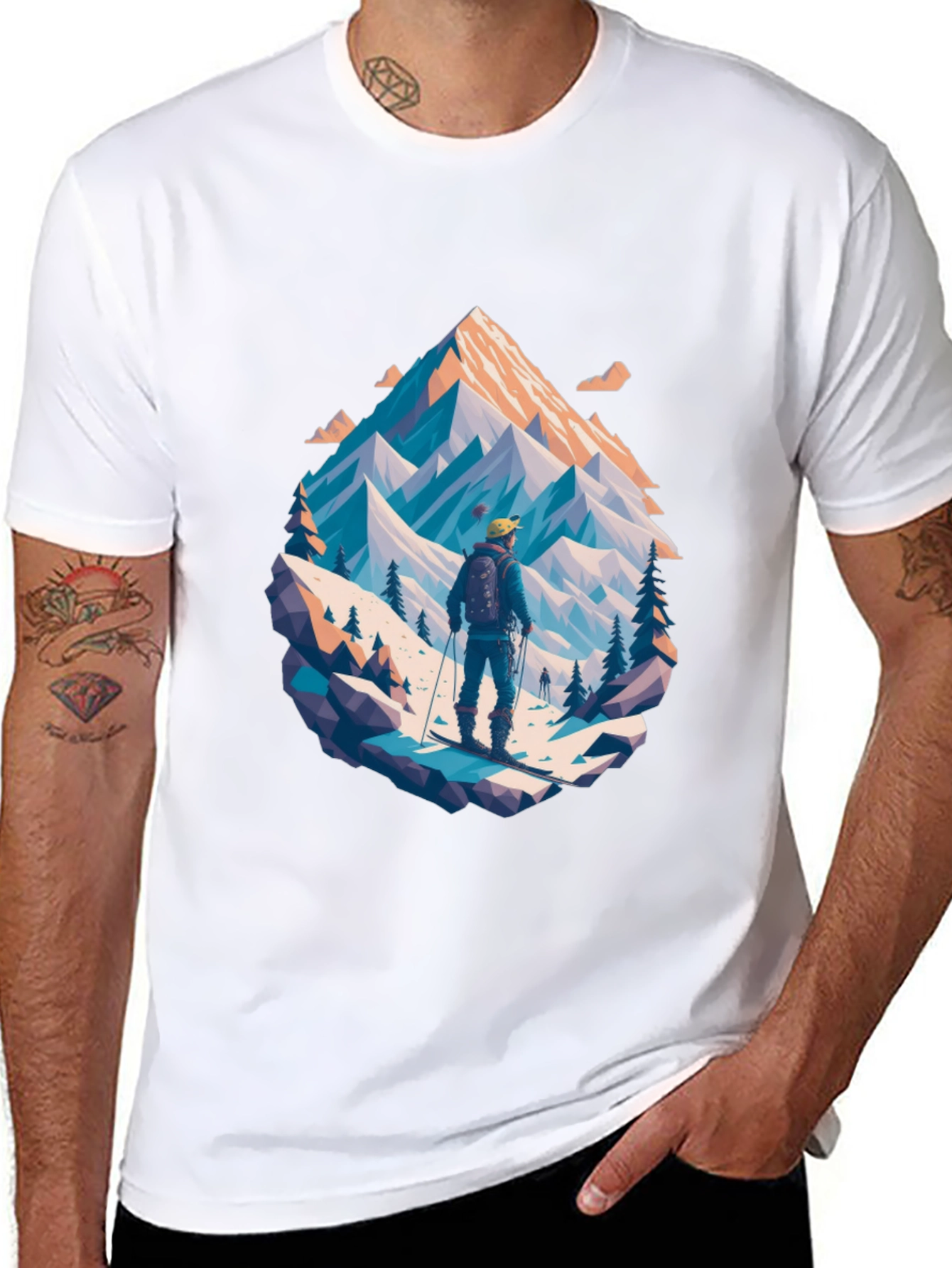 Mountain Adventure Graphic Tee - Stylish Black T-Shirt - 8