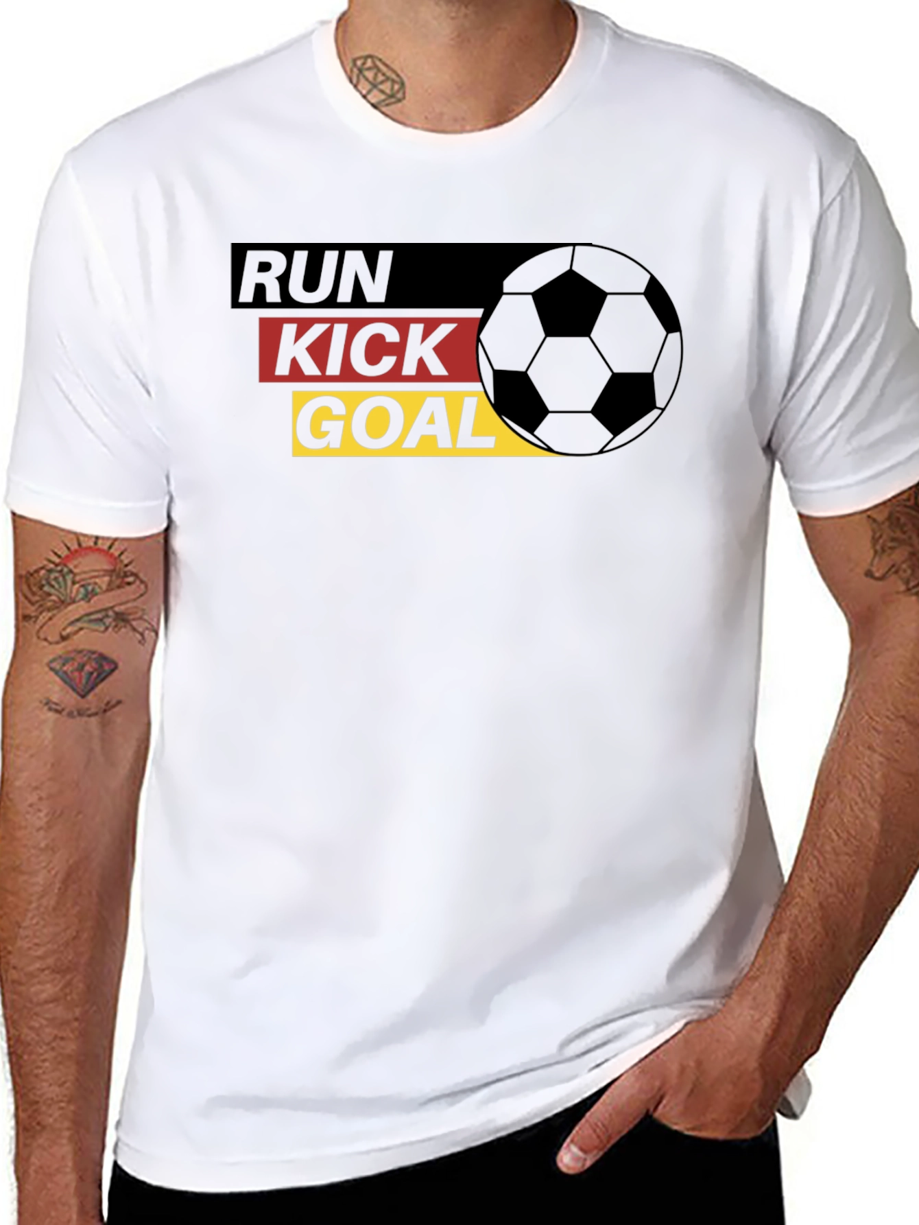 Run Kick Goal Soccer T-Shirt - 8