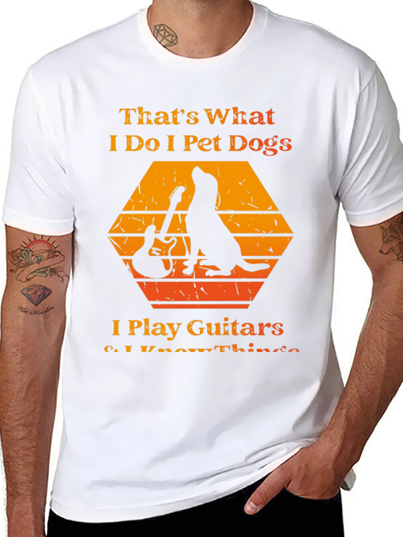 Black Dog & Guitar T-Shirt: That's What I Do view 8