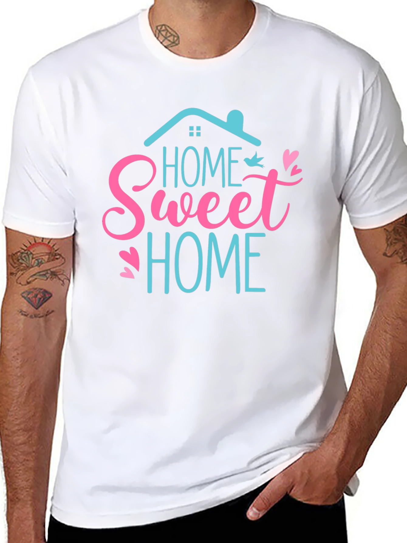 Black Home Sweet Home Graphic Tee - Comfort Fit view 8