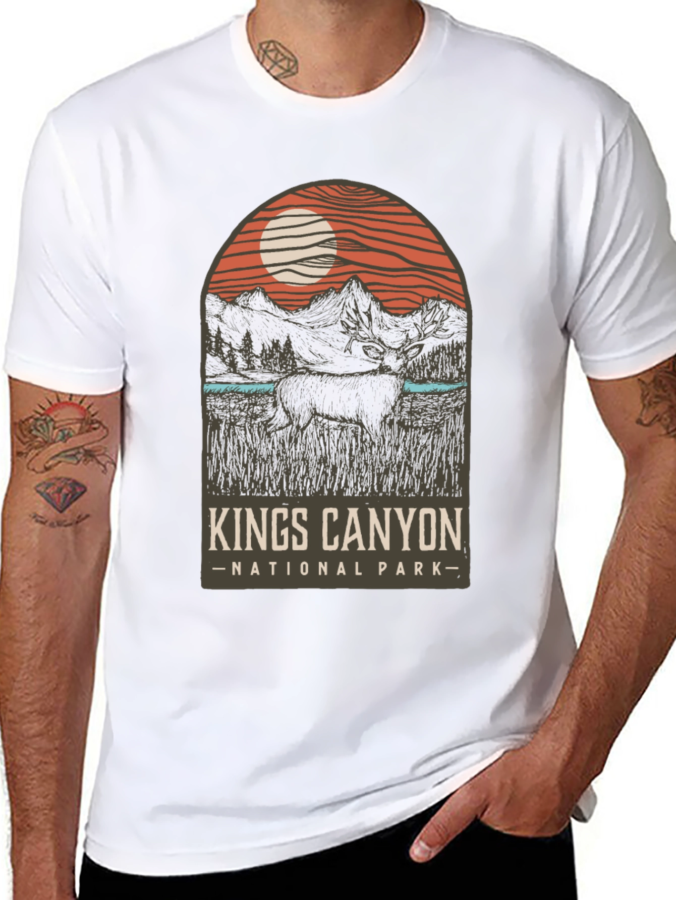 Black Kings Canyon National Park Graphic Tee view 8
