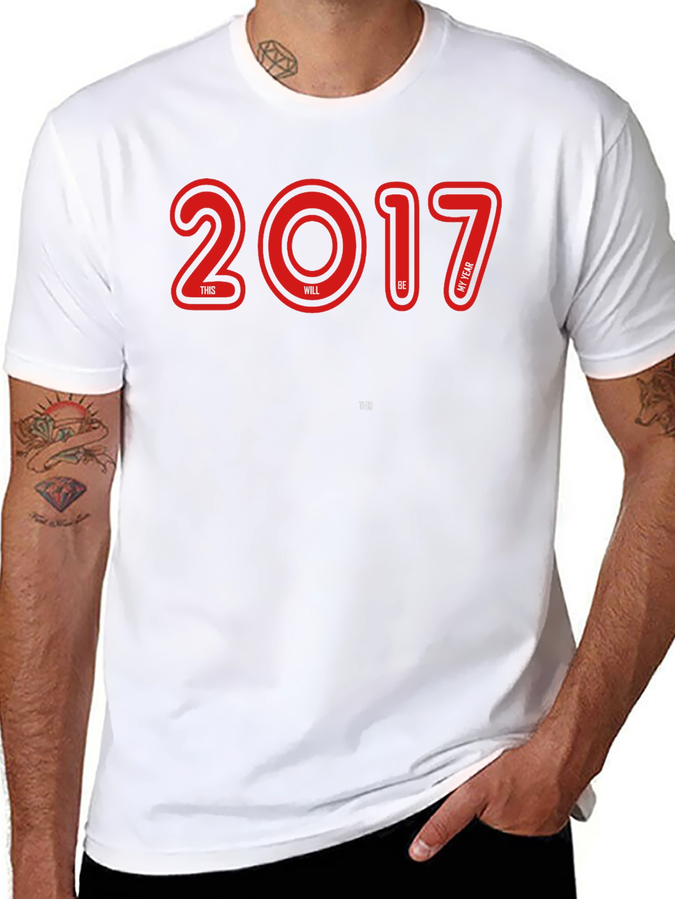 Black 2017 This Will Be My Year Graphic Tee view 8