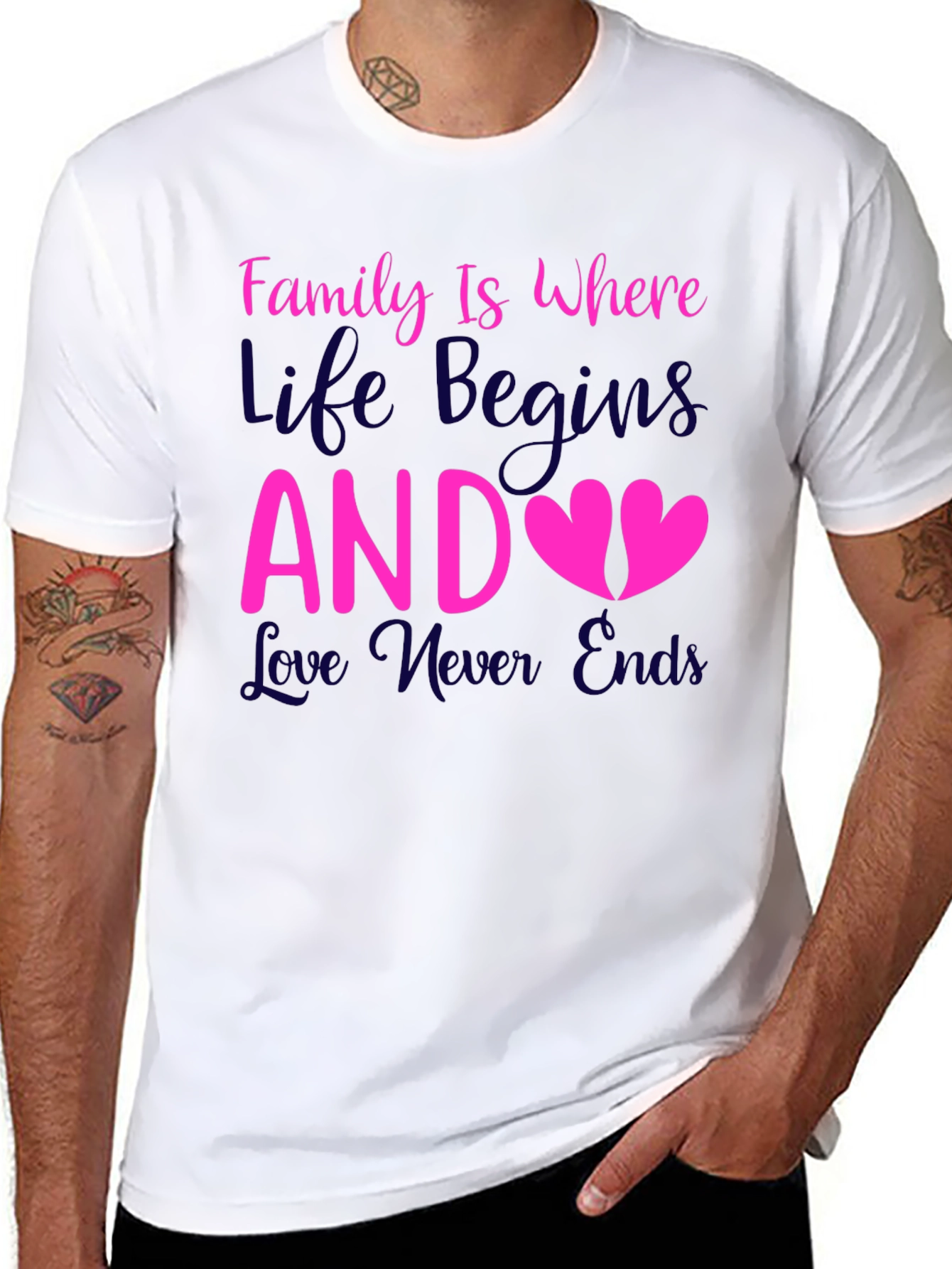Family is Where Life Begins T-Shirt - 8