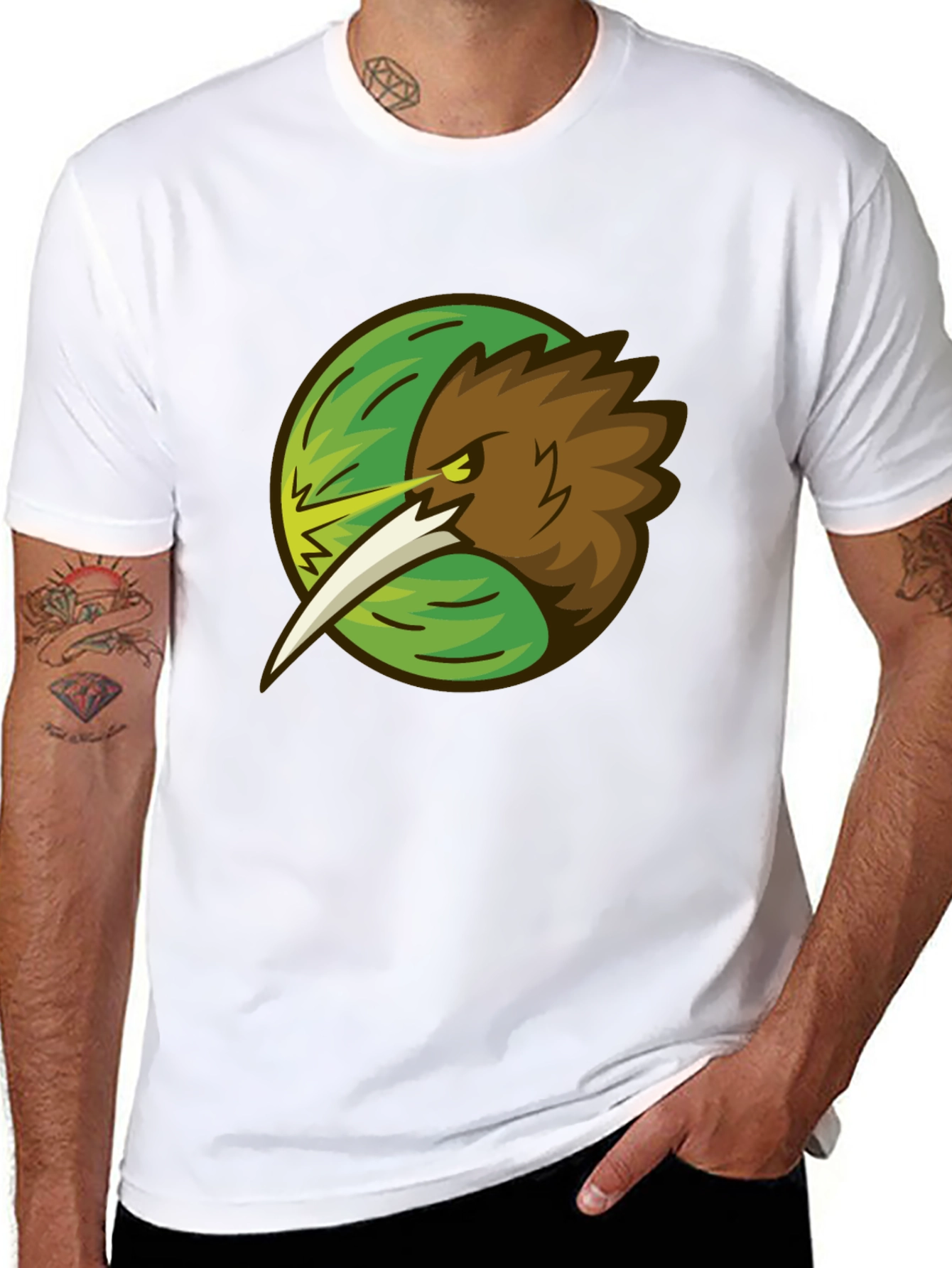 Black Kiwi Bird Graphic Tee - Stylish Black T-Shirt view 8