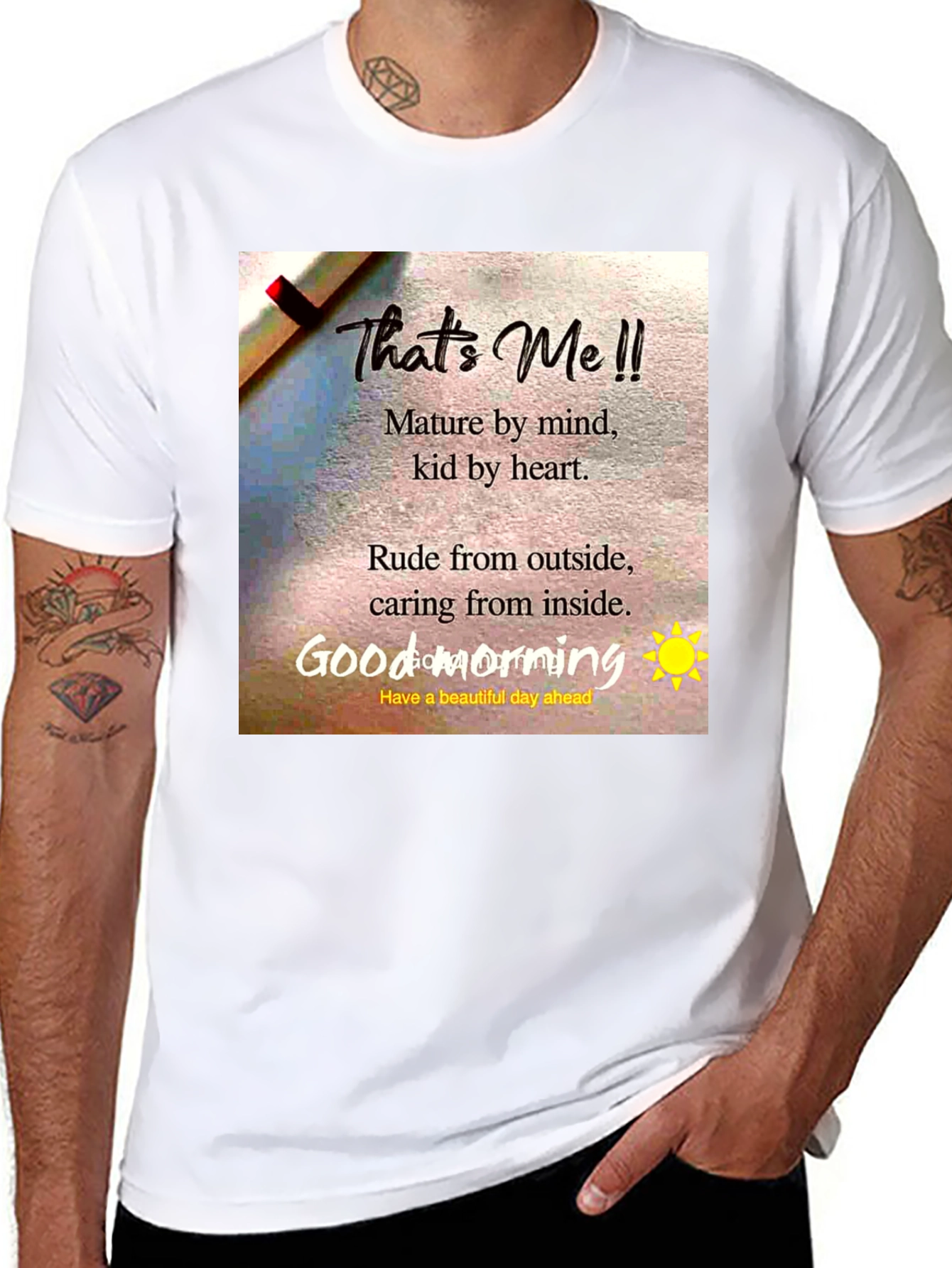 That's Me T-Shirt: Mature Mind, Kid Heart - Unisex - 8