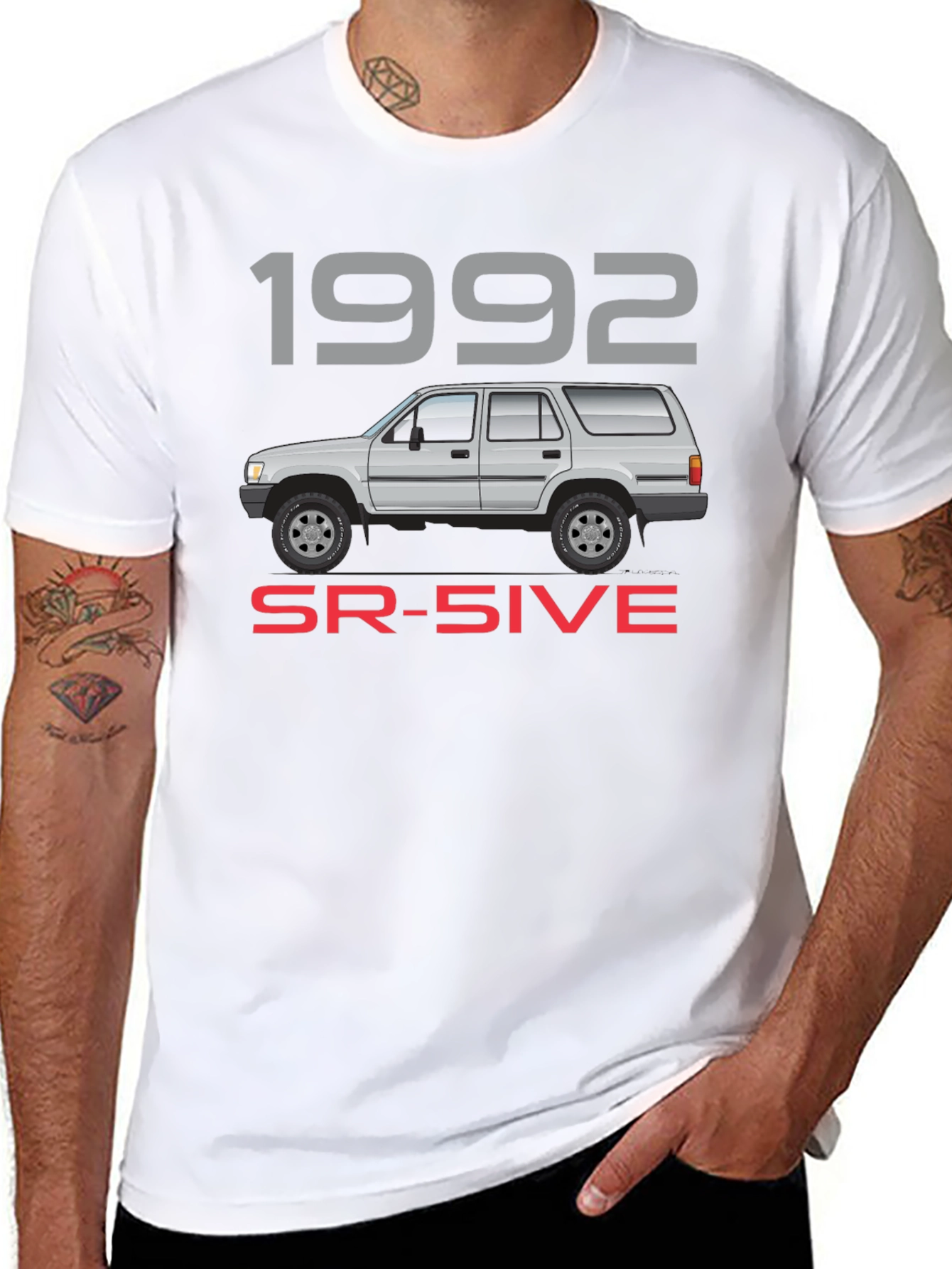 Black 1992 SR-5IVE Truck T-Shirt view 8
