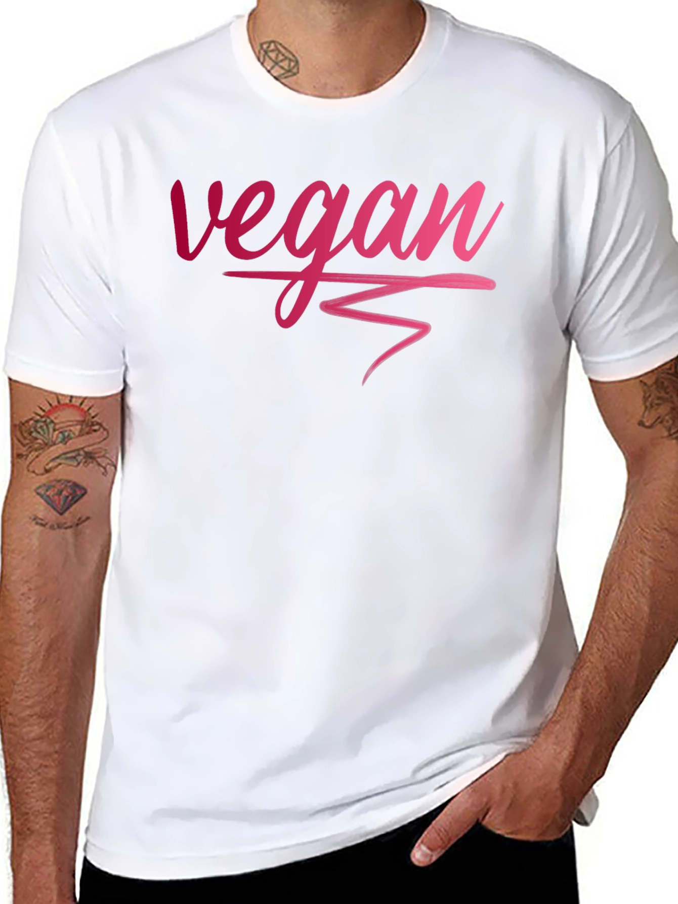 Black Vegan Graphic Tee - Stylish and Sustainable view 8