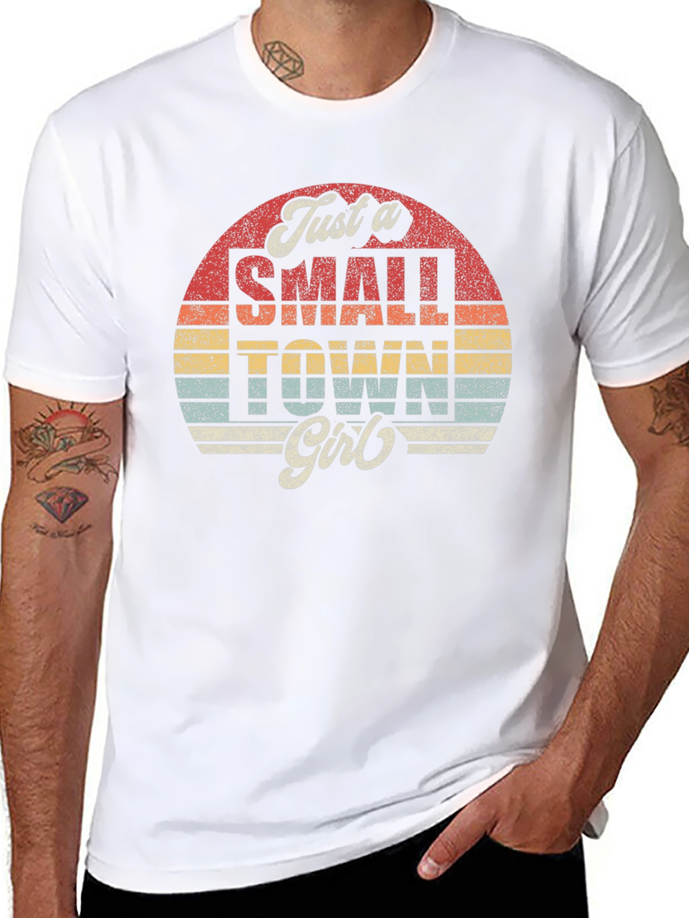 Black Just a Small Town Girl T-Shirt view 8