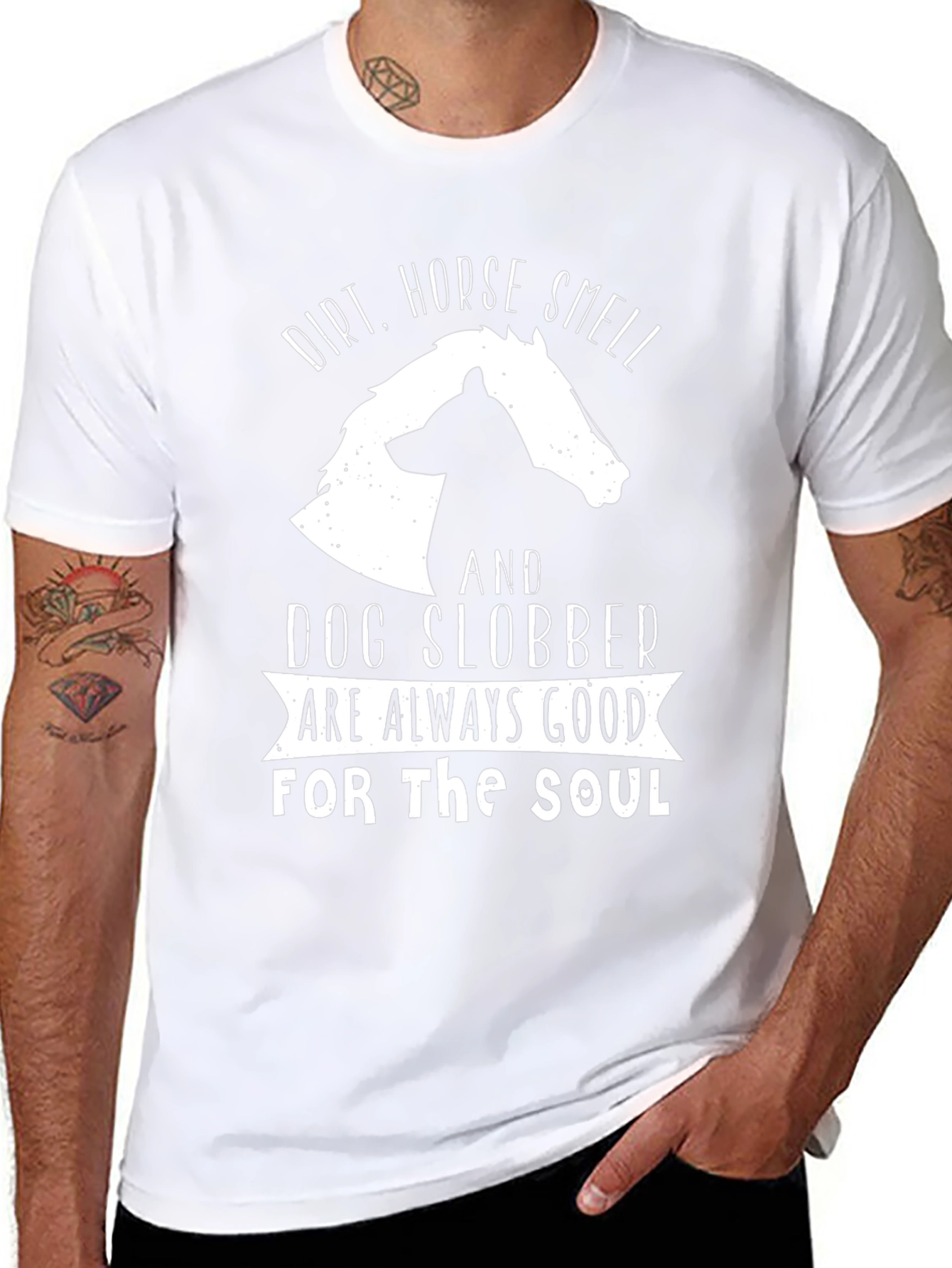 Black Dirt, Horse Smell & Dog Slobber T-Shirt view 8