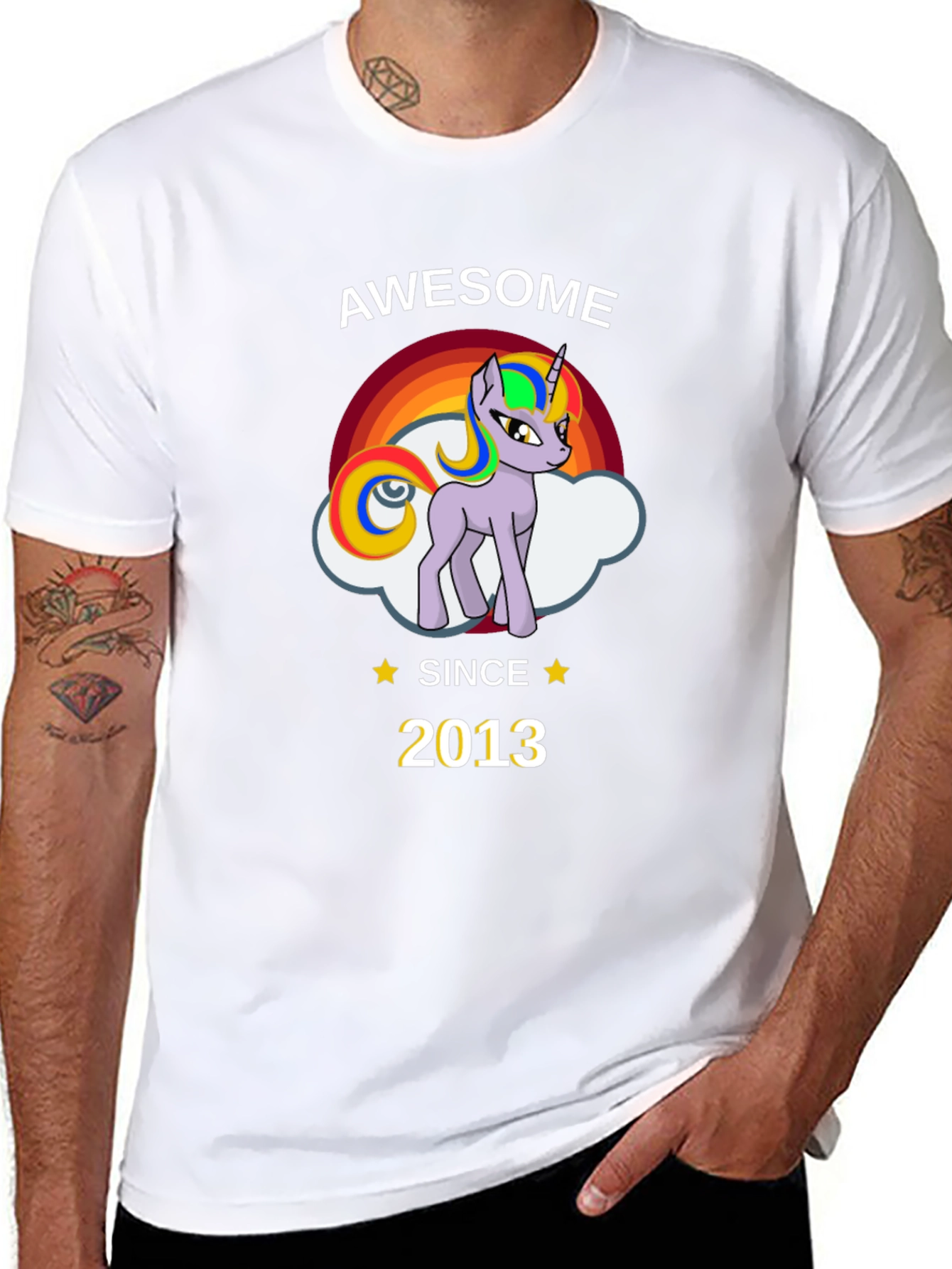 Awesome Since 2013 Unicorn Graphic T-Shirt - 8