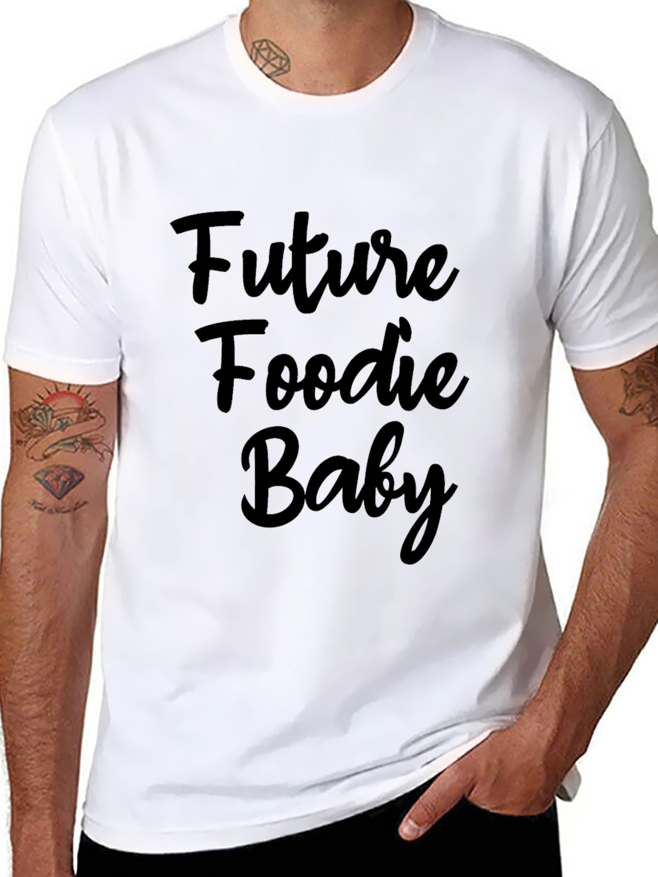 Black Future Foodie Baby Black T-Shirt view 8