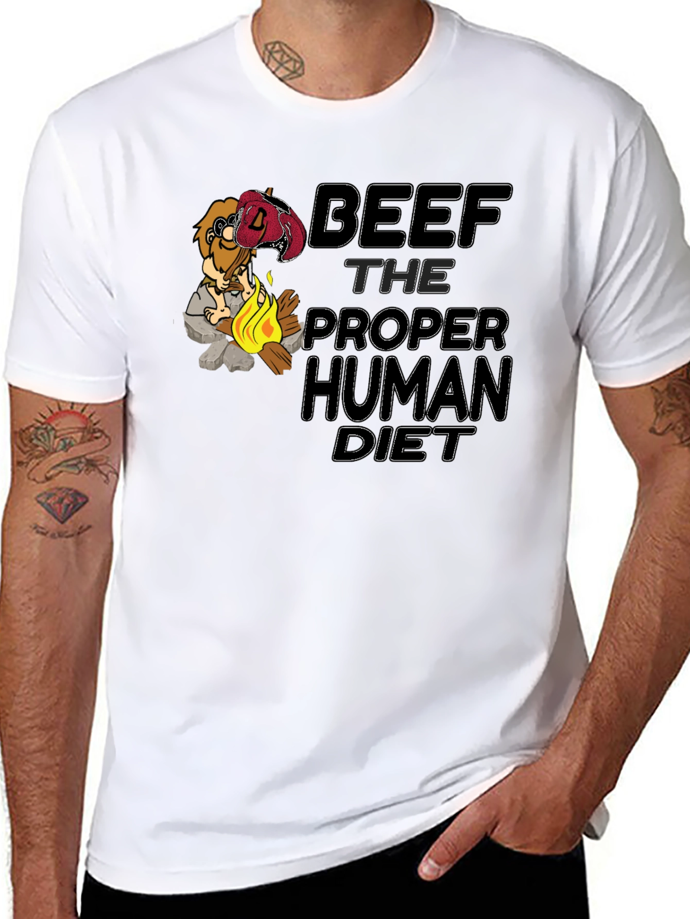 Black Beef: The Proper Human Diet T-Shirt view 8