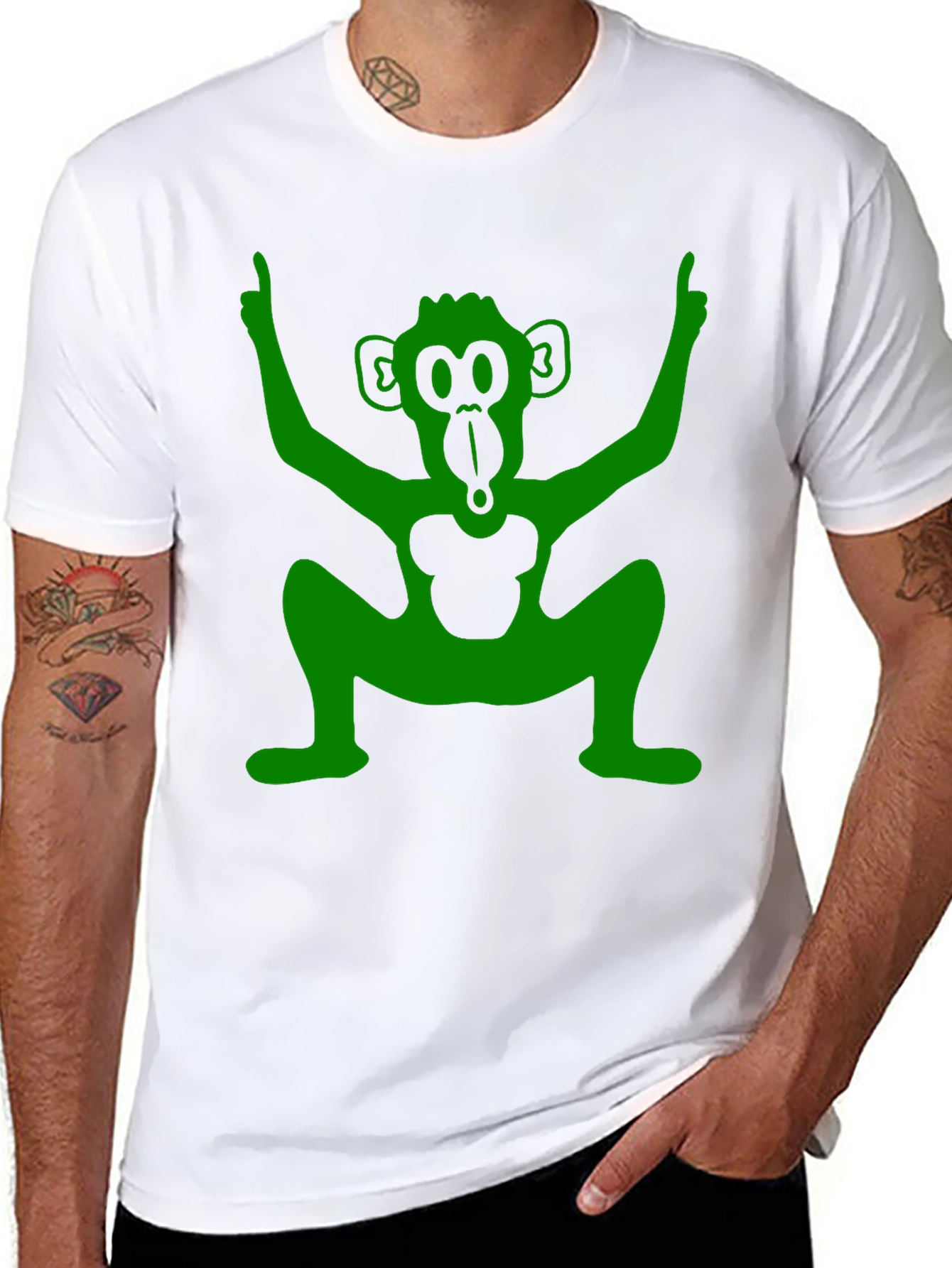 Black Funky Monkey Graphic Tee - Black T-Shirt view 8