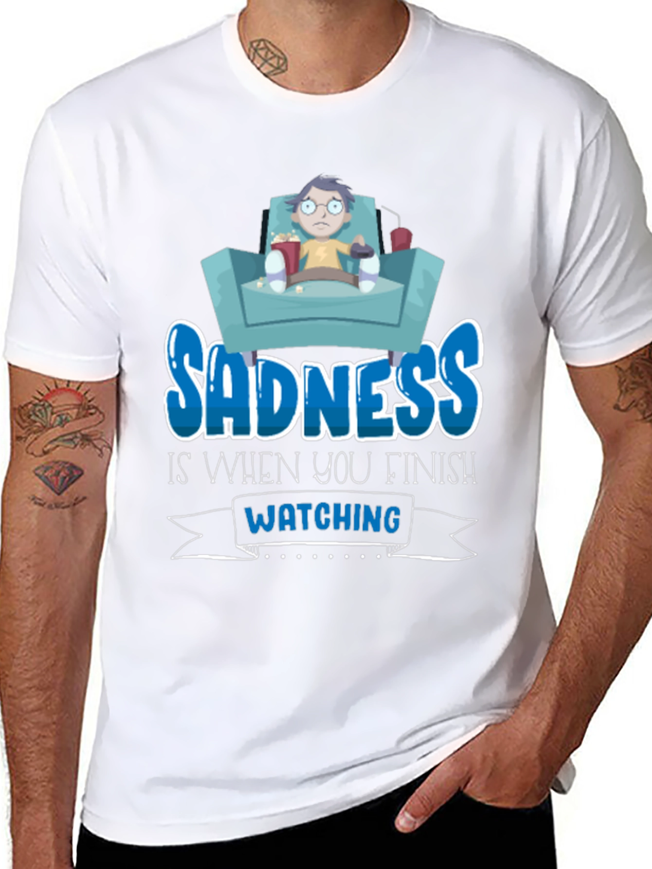 Black Sadness is When You Finish Watching T-Shirt view 8
