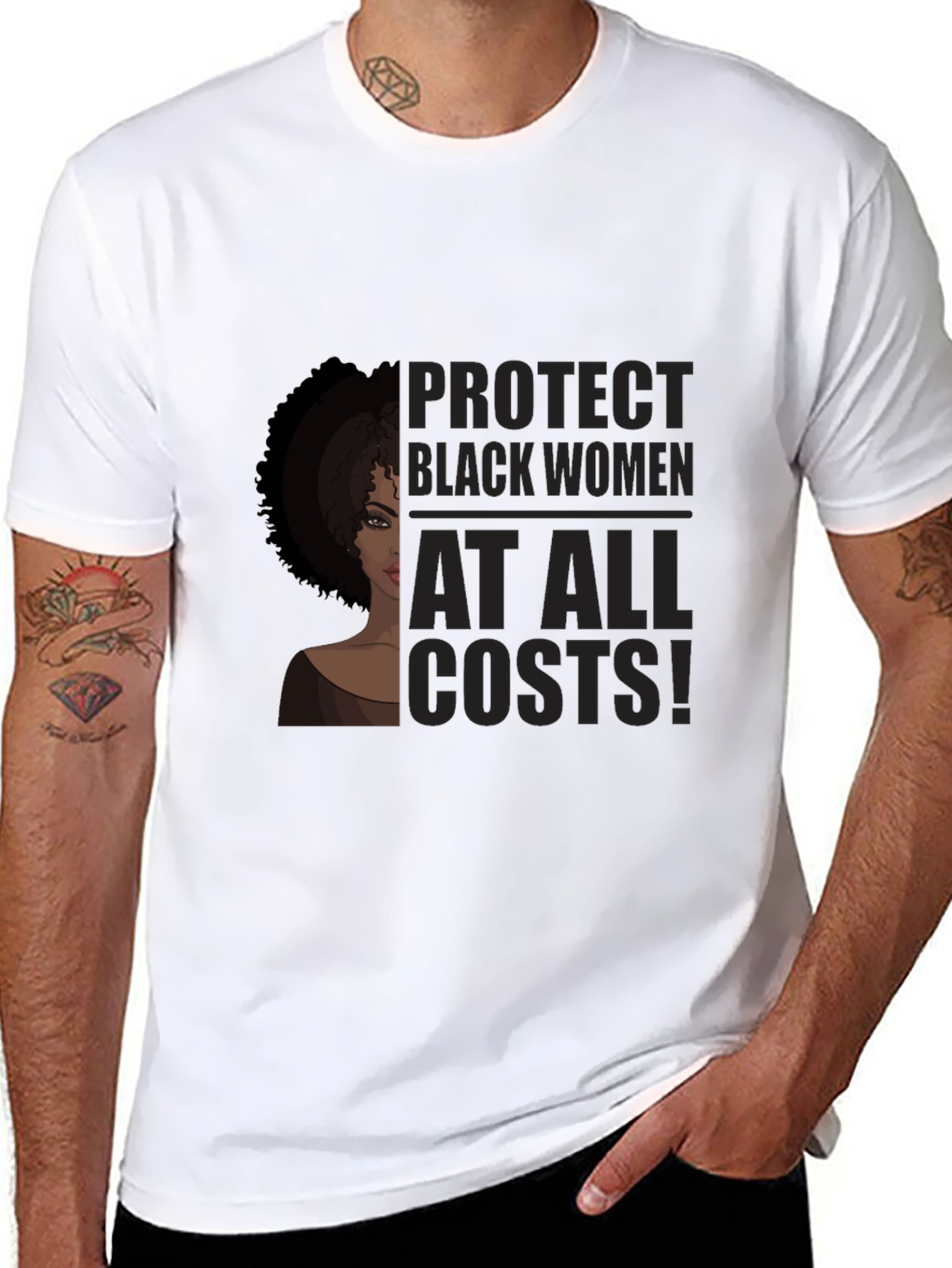 Black Protect Black Women T-Shirt view 8