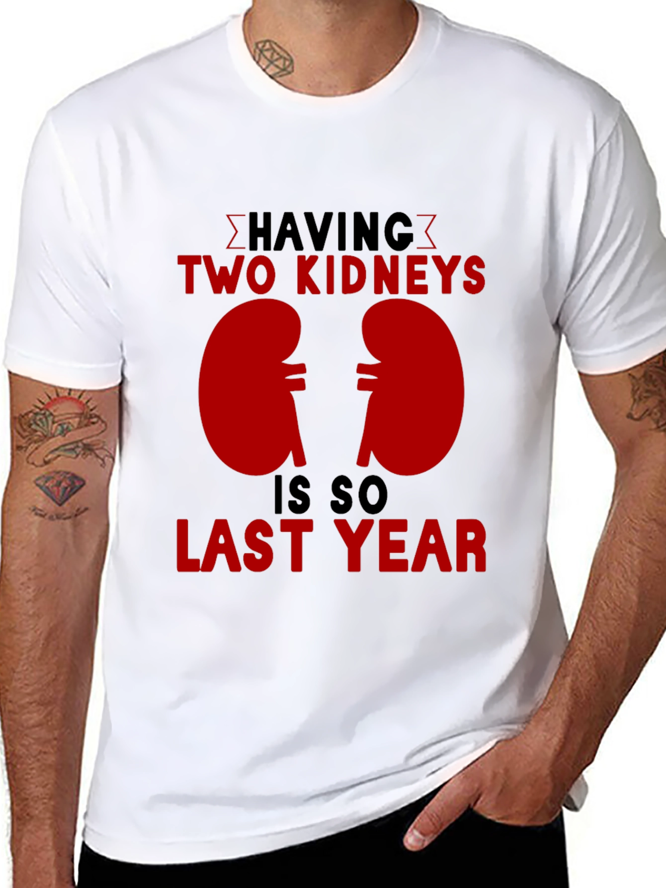Black Funny Kidney Transplant T-Shirt view 8
