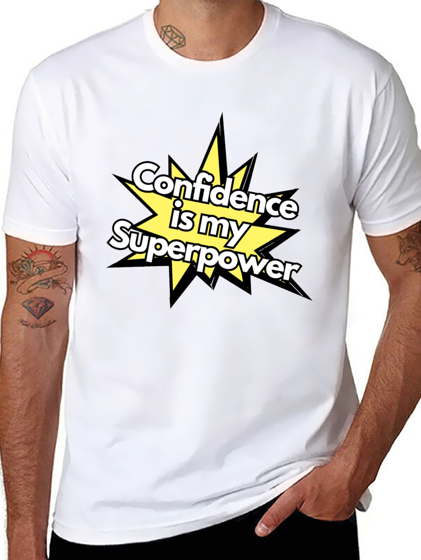 Black Confidence is my Superpower T-Shirt view 8
