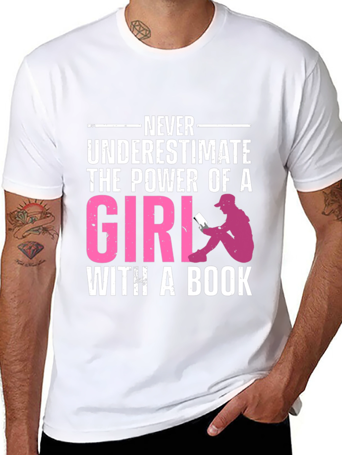 Black Power of a Girl with a Book T-Shirt view 8
