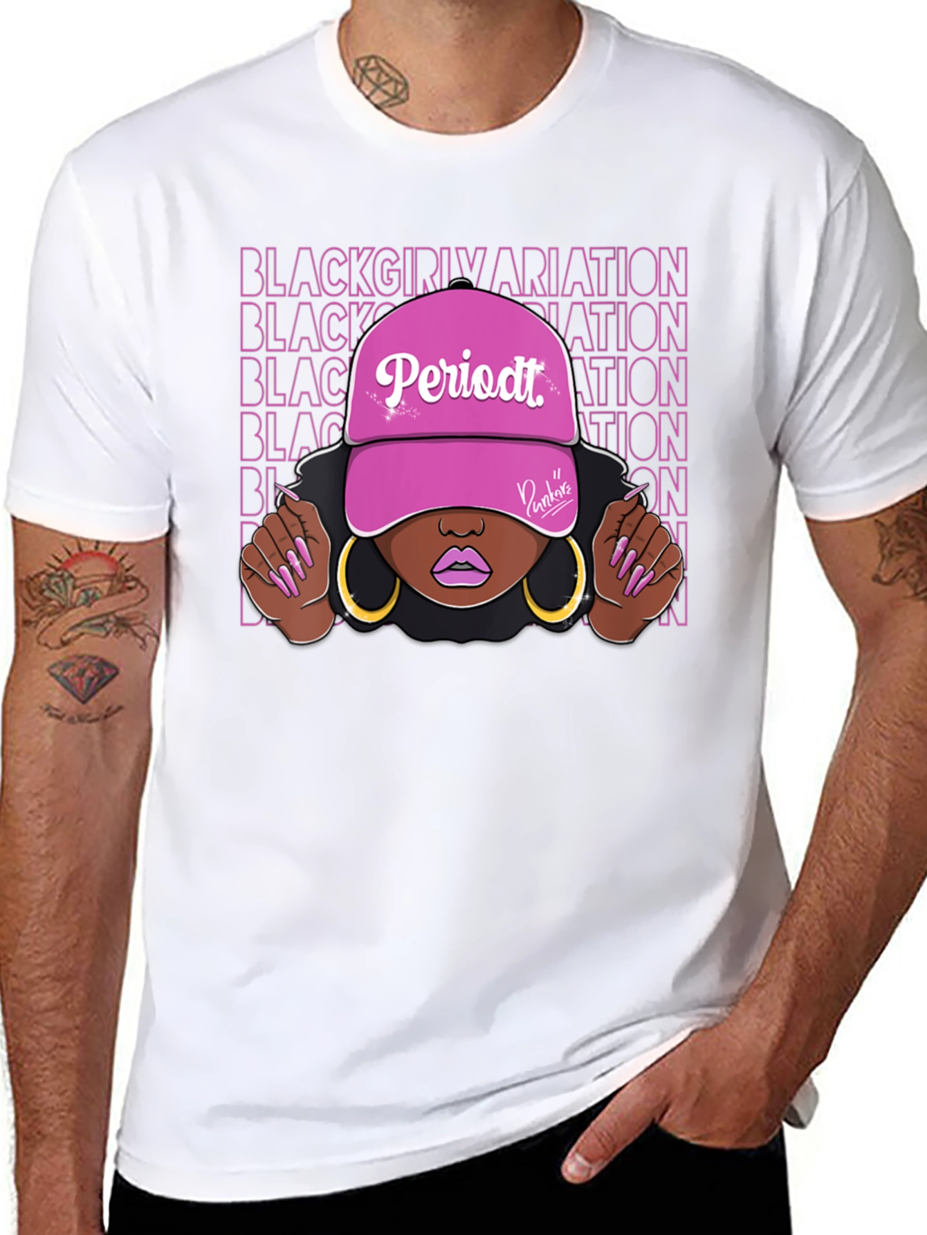 Black Black Girl Periodt T-Shirt view 8