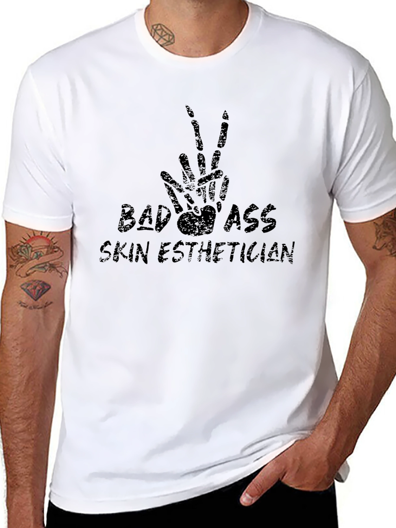 Badass Skin Esthetician Graphic T-Shirt - 8