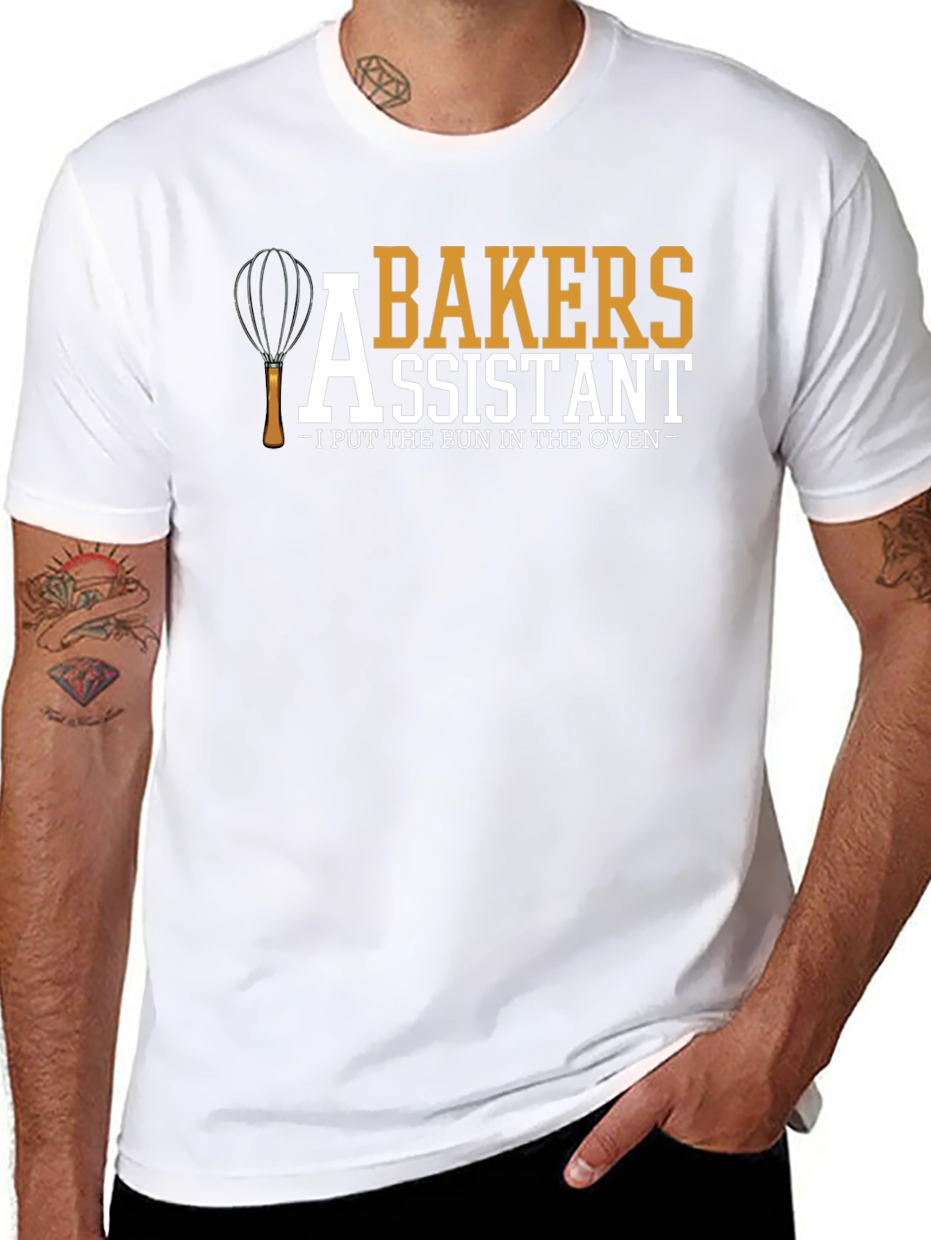 Baker's Assistant T-Shirt - I Put the Bun in the Oven - 8