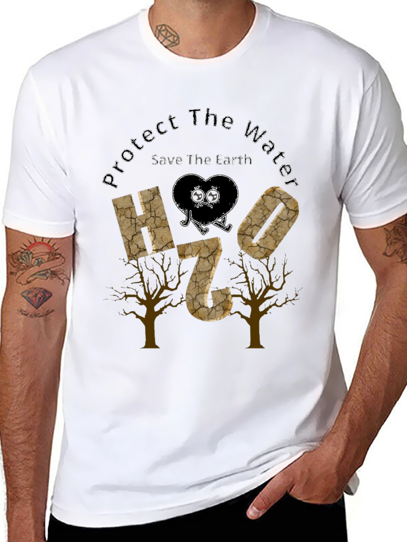 Black Protect Our Water T-Shirt view 8