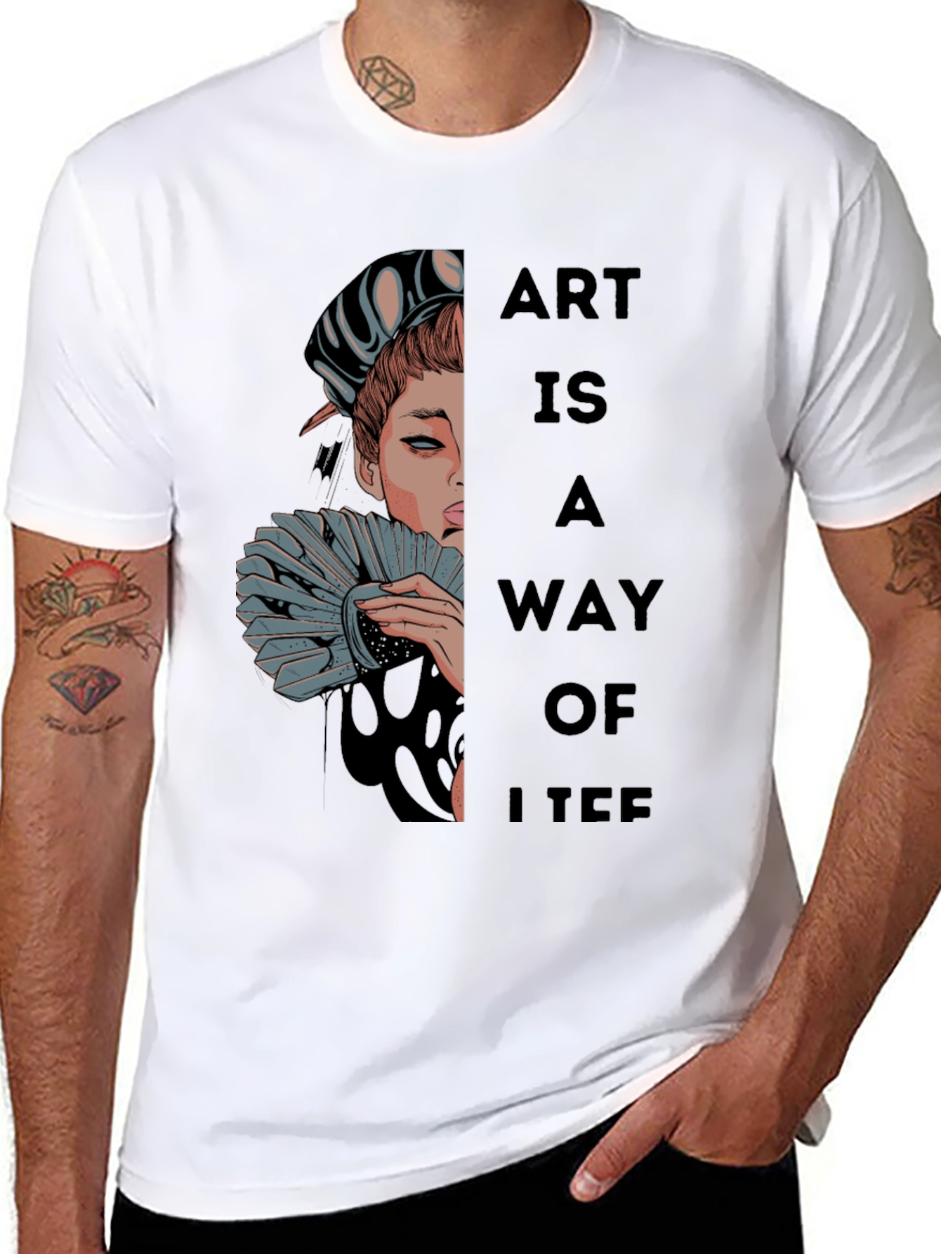 Black Art Is A Way Of Life Graphic Tee view 8