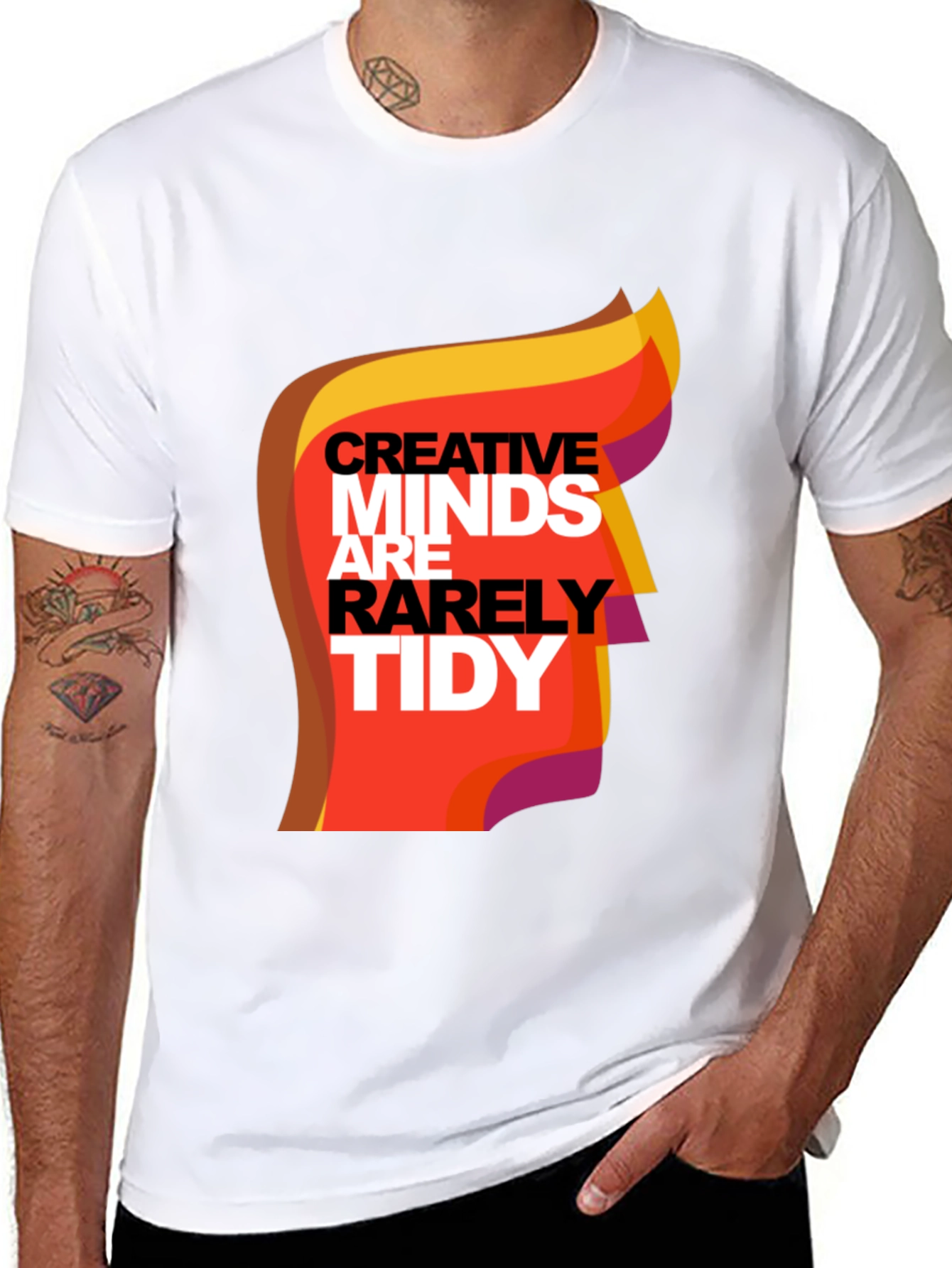Black Creative Minds Graphic Tee - Unisex Black T-Shirt view 8
