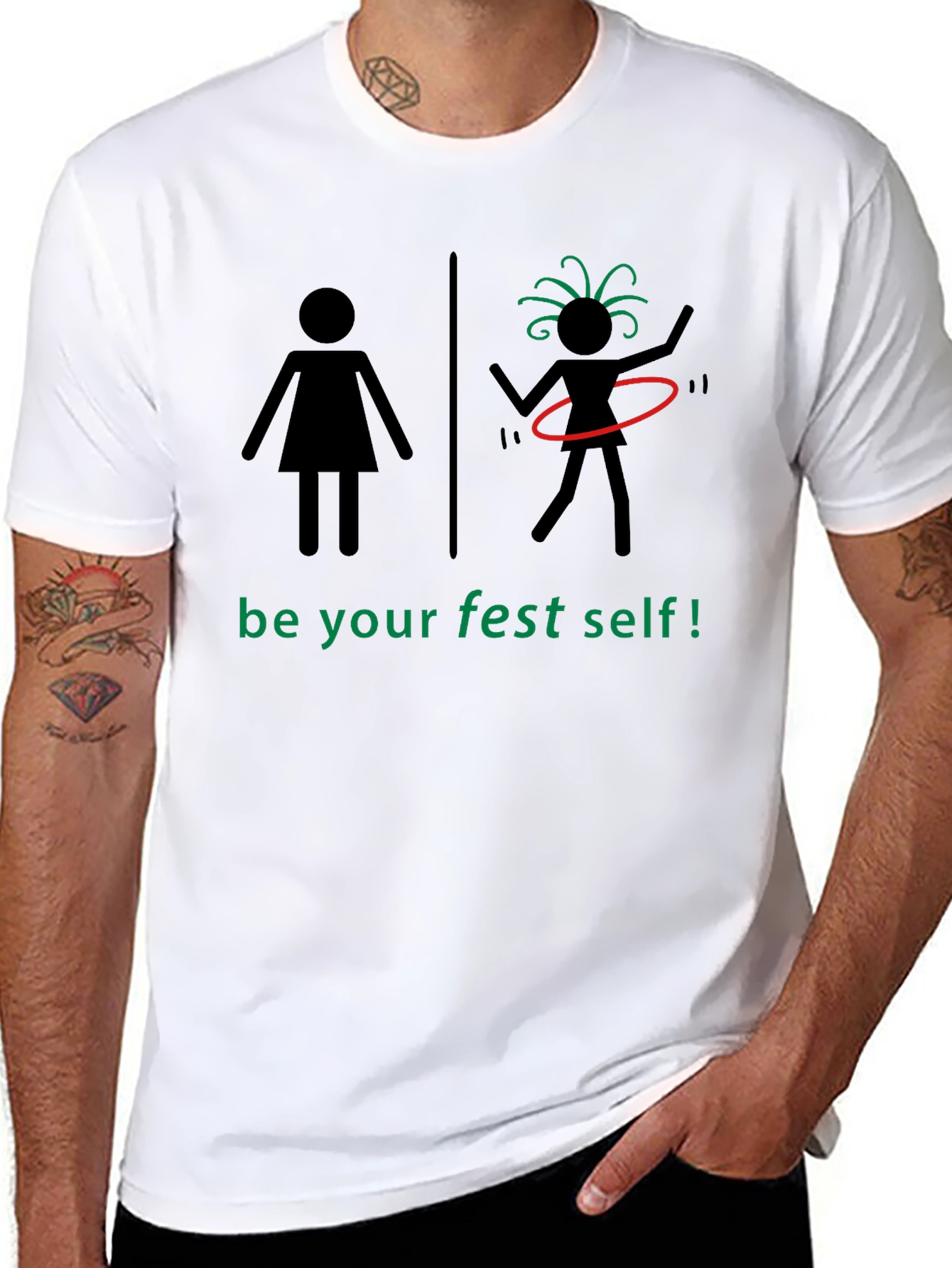 Be Your Fest Self Black T-Shirt - 8
