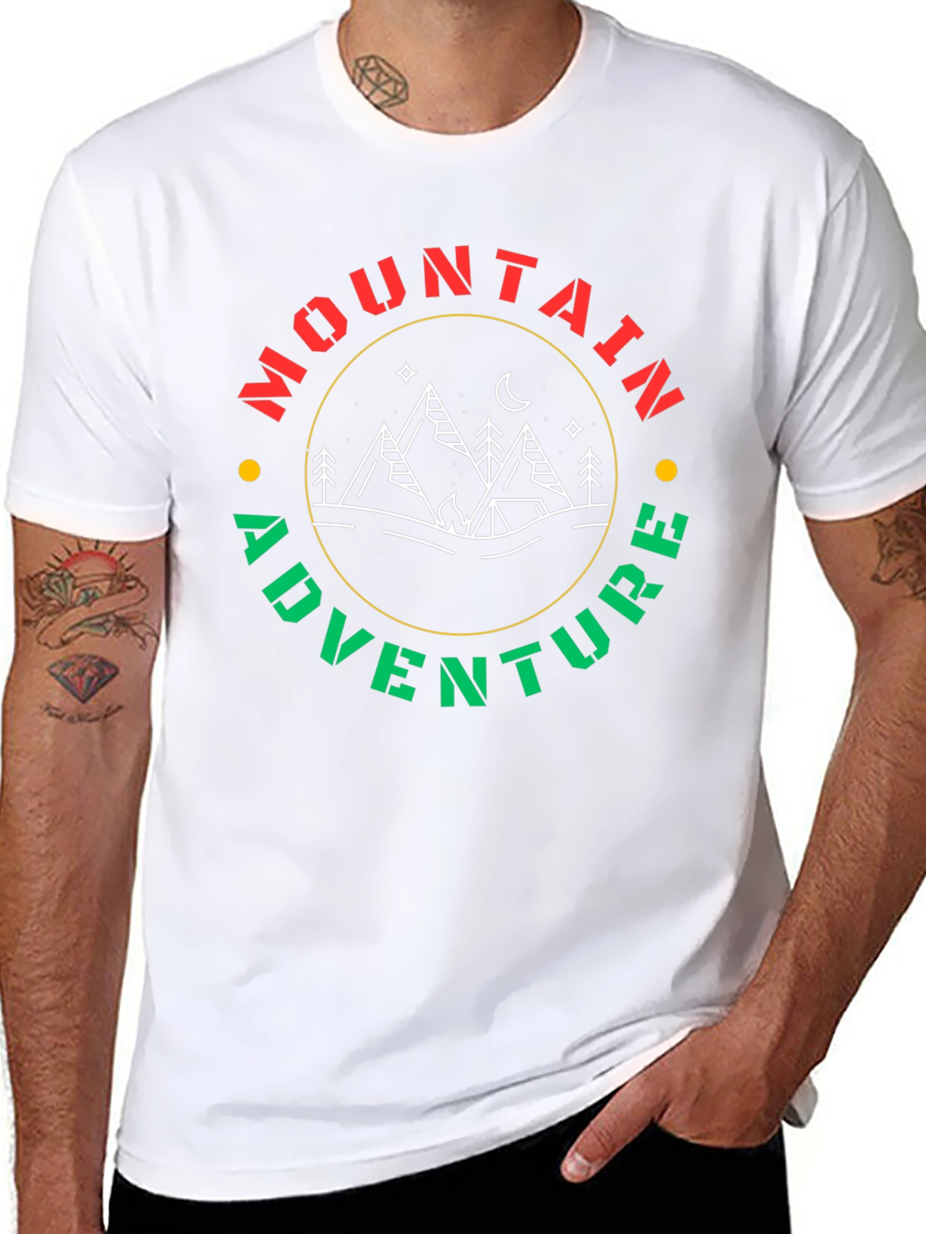 Black Mountain Adventure Graphic Tee - Black view 8