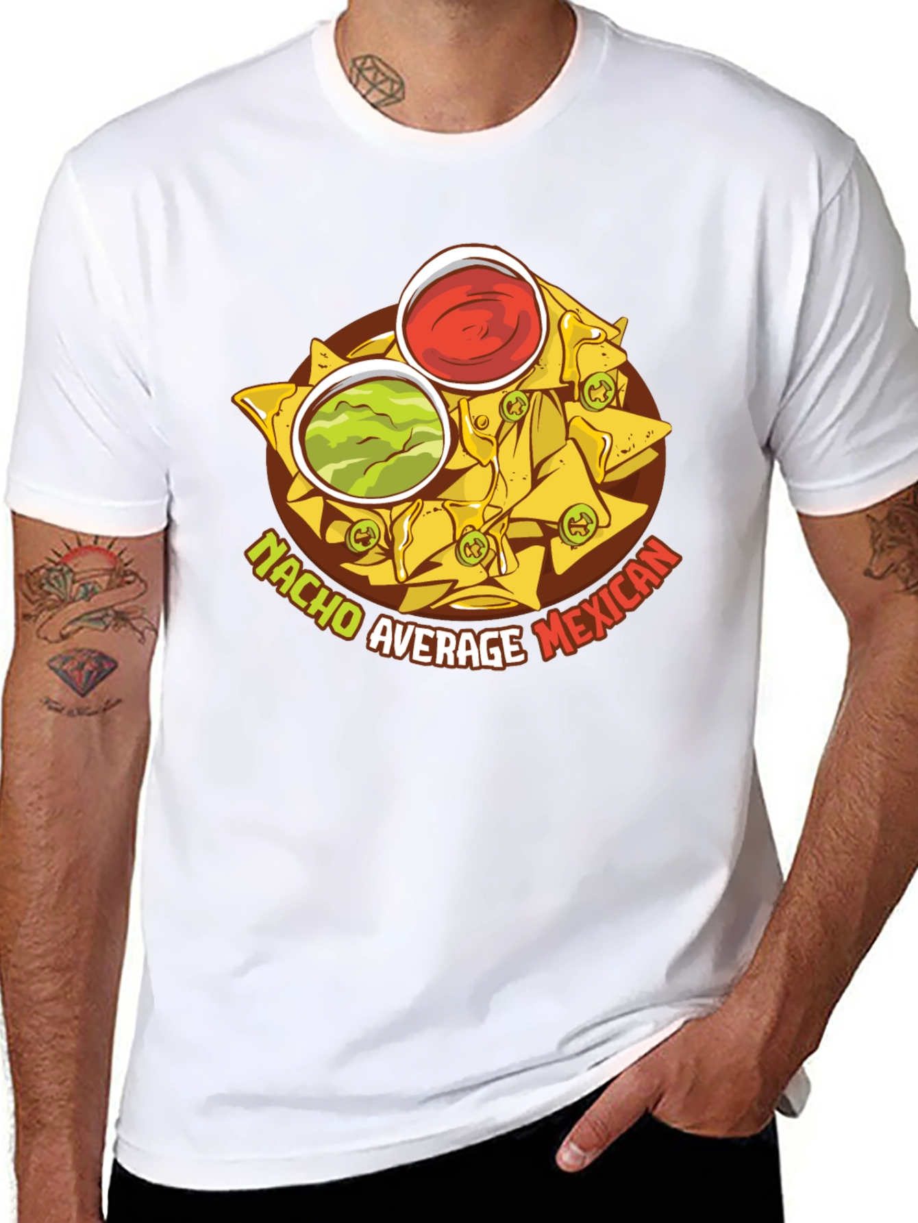 Black Nacho Average Mexican Food T-Shirt view 8