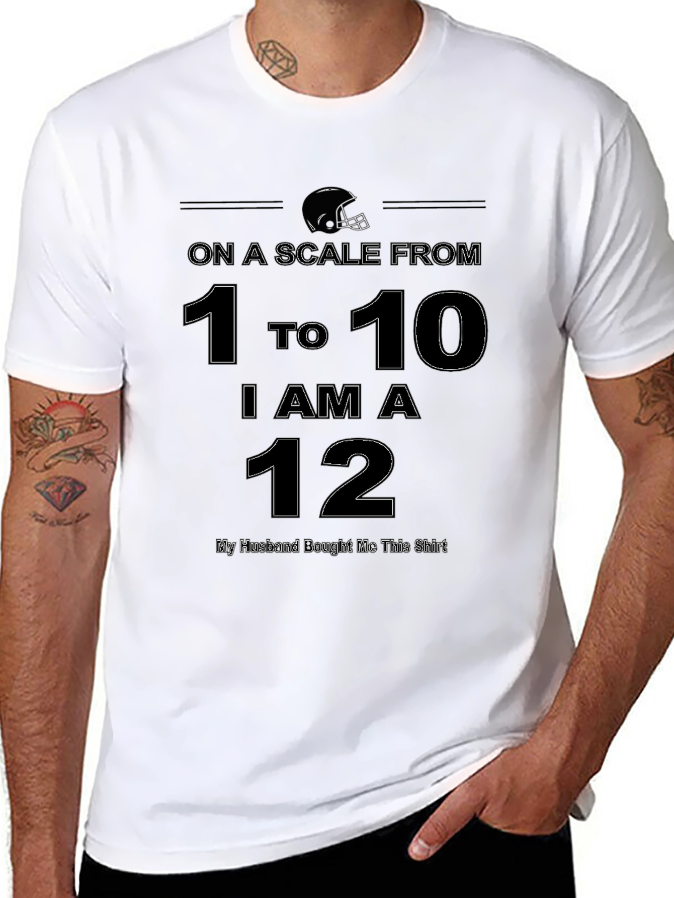 Black Funny "I'm a 12" T-Shirt - Football Lover Gift view 8