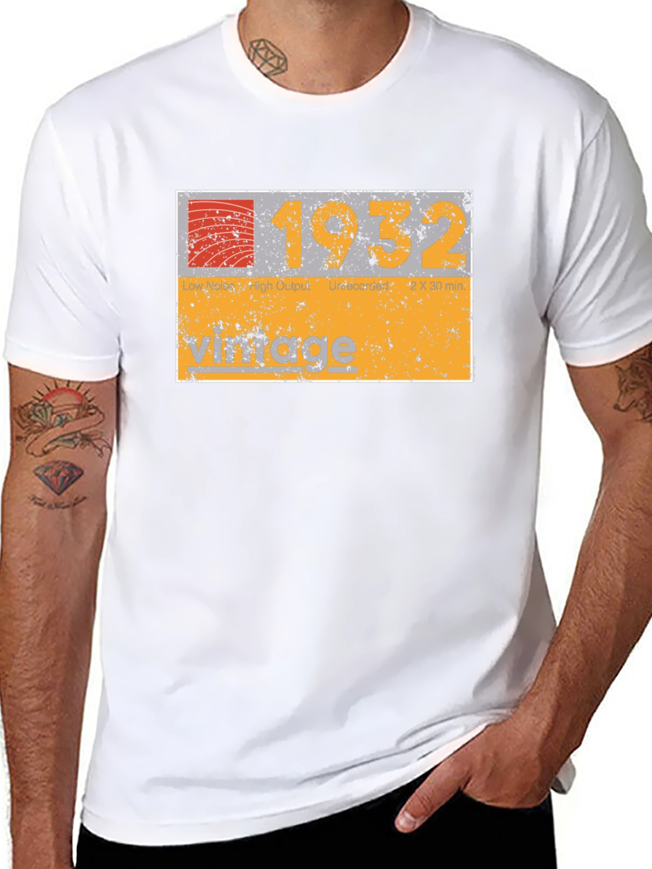 Black Vintage 1932 Graphic Tee view 8