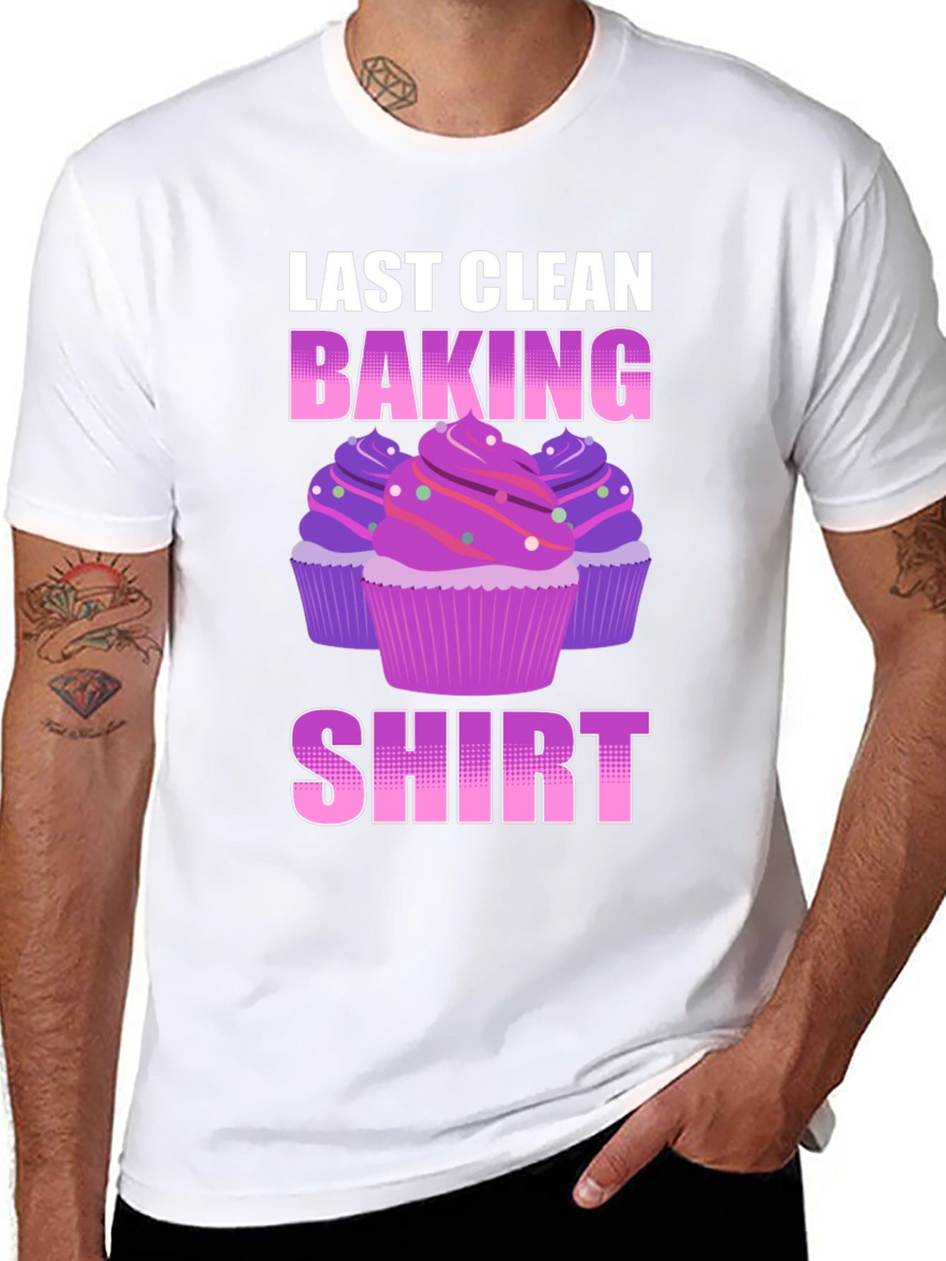 Black Last Clean Baking Shirt - Cupcake T-Shirt view 8