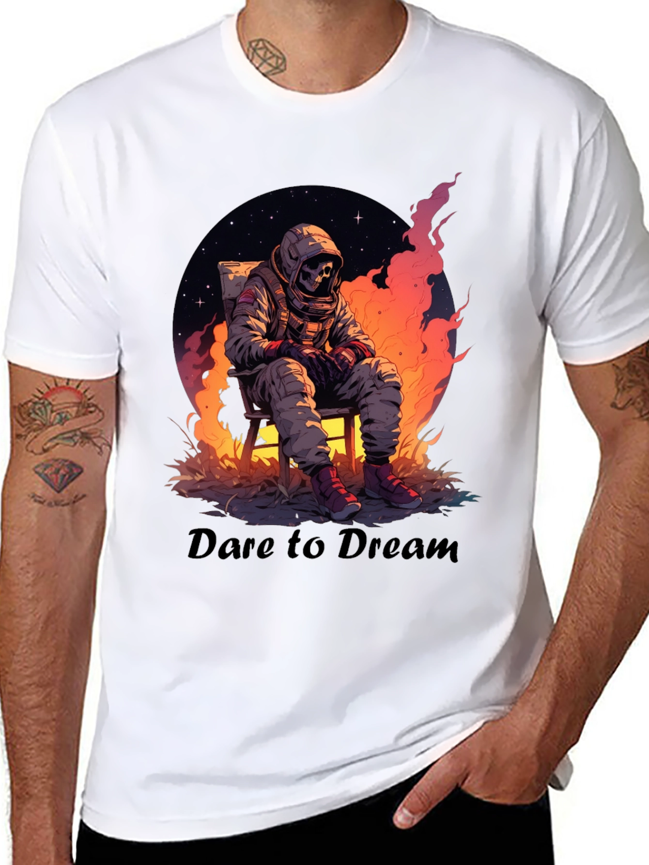 Black Dare to Dream Graphic T-Shirt view 8