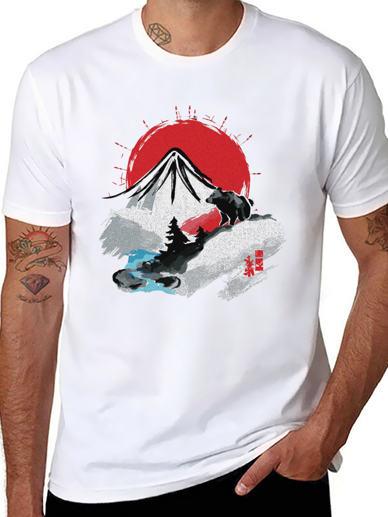 Black Mountain Bear Graphic T-Shirt view 8
