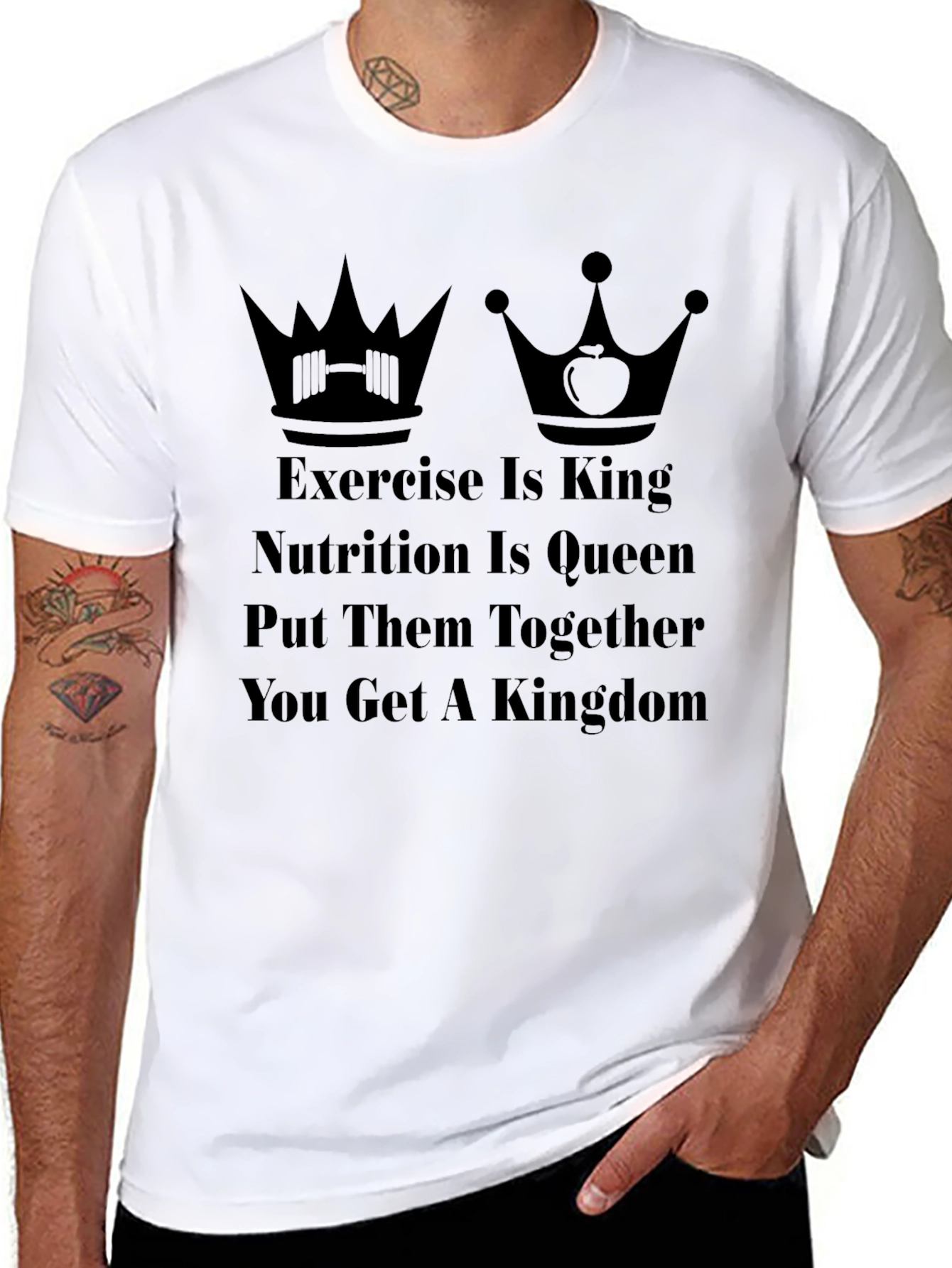 Black Exercise & Nutrition Kingdom T-Shirt view 8
