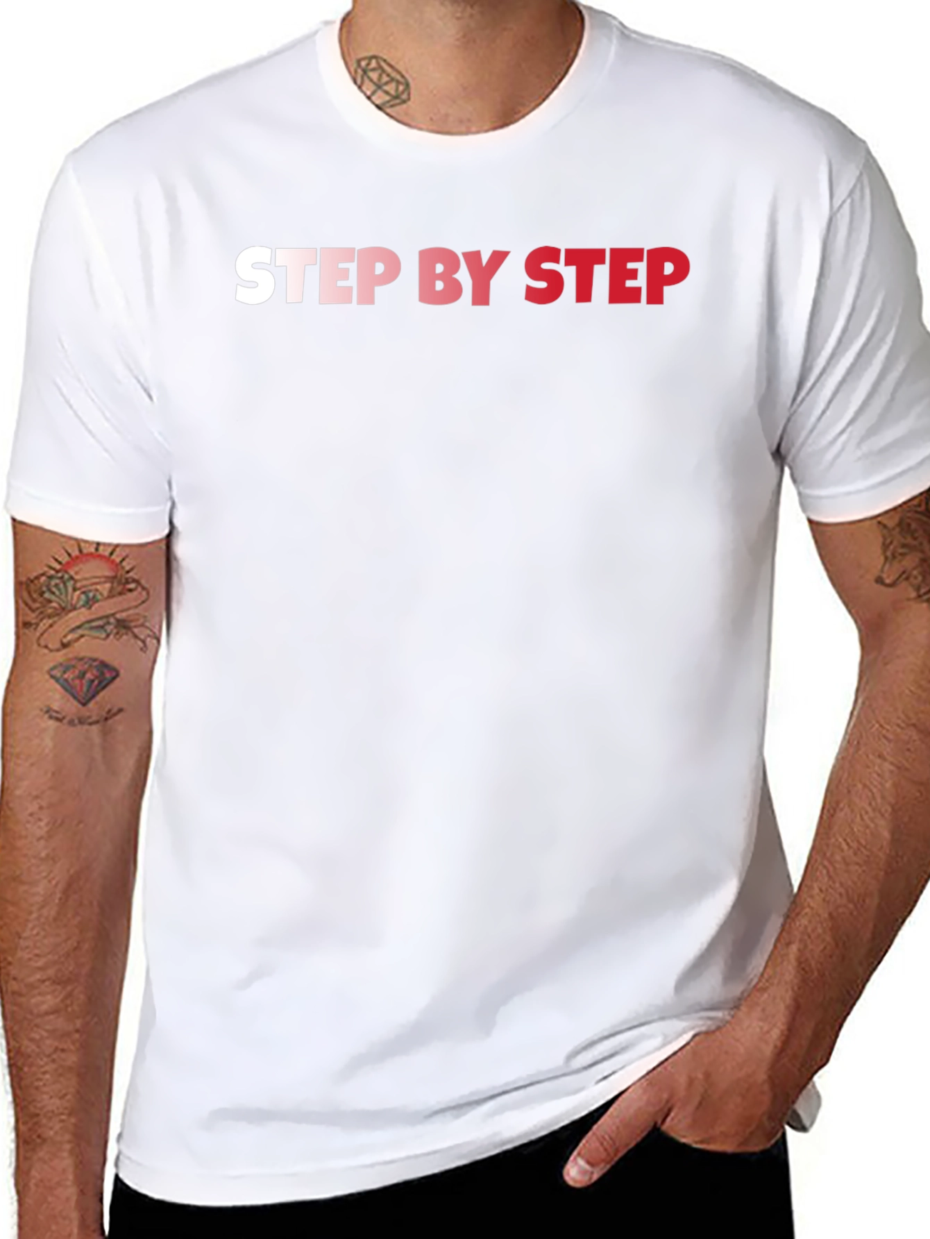 Black Step By Step Black Graphic T-Shirt view 8