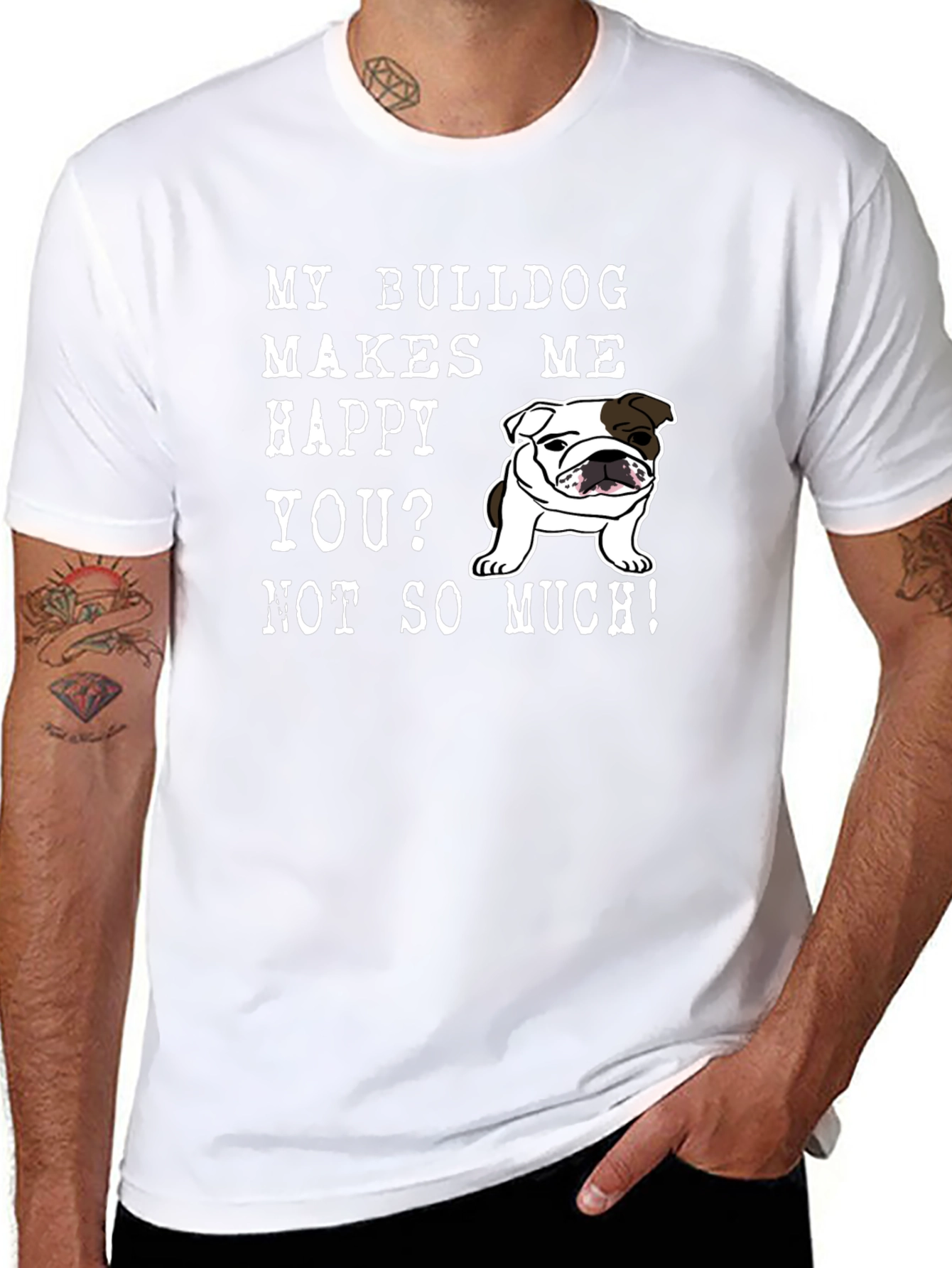 Black Bulldog Lover T-Shirt - Funny Graphic Tee for Dog Owners view 8