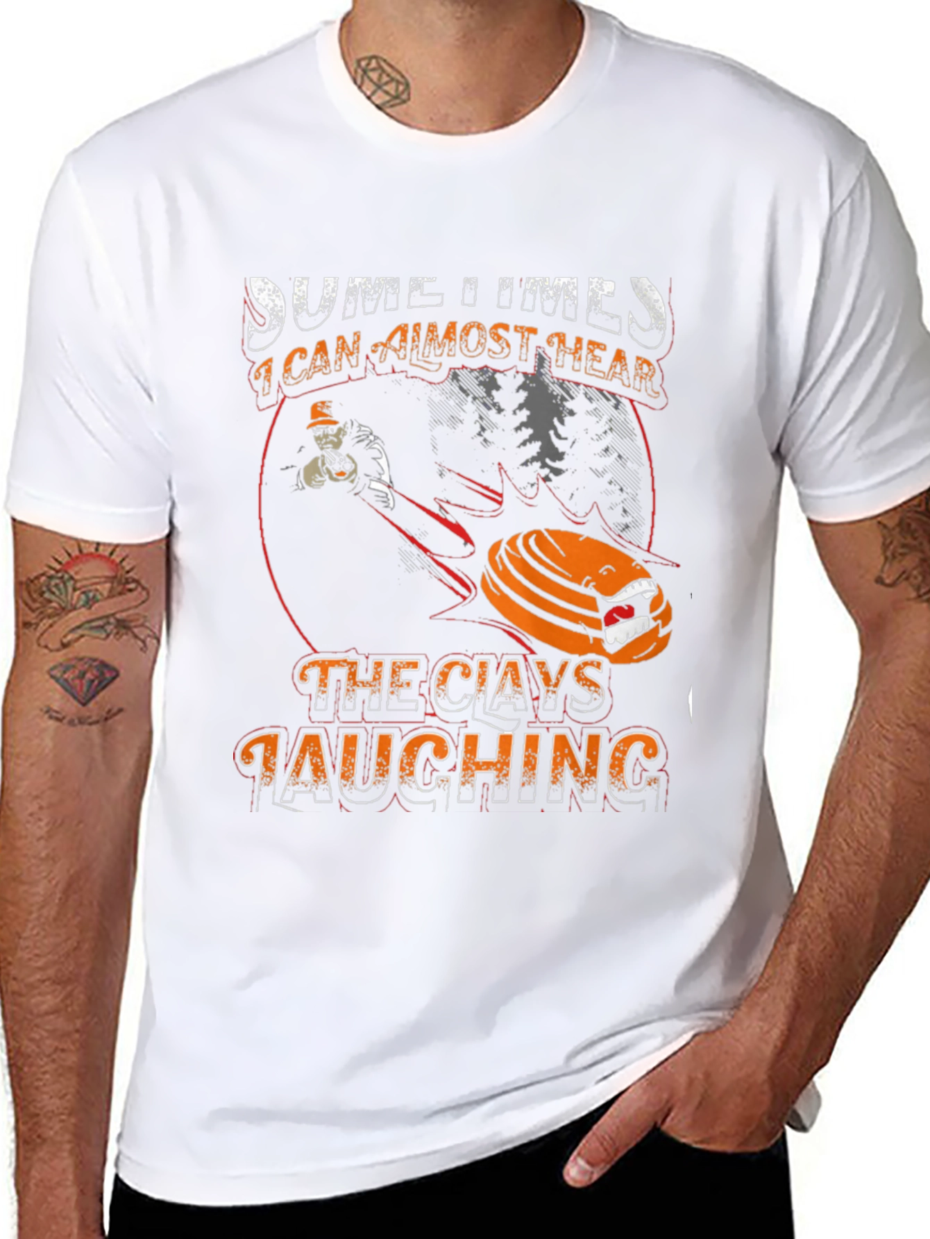Black Clays Laughing Graphic Tee | Target Shooting Shirt view 8