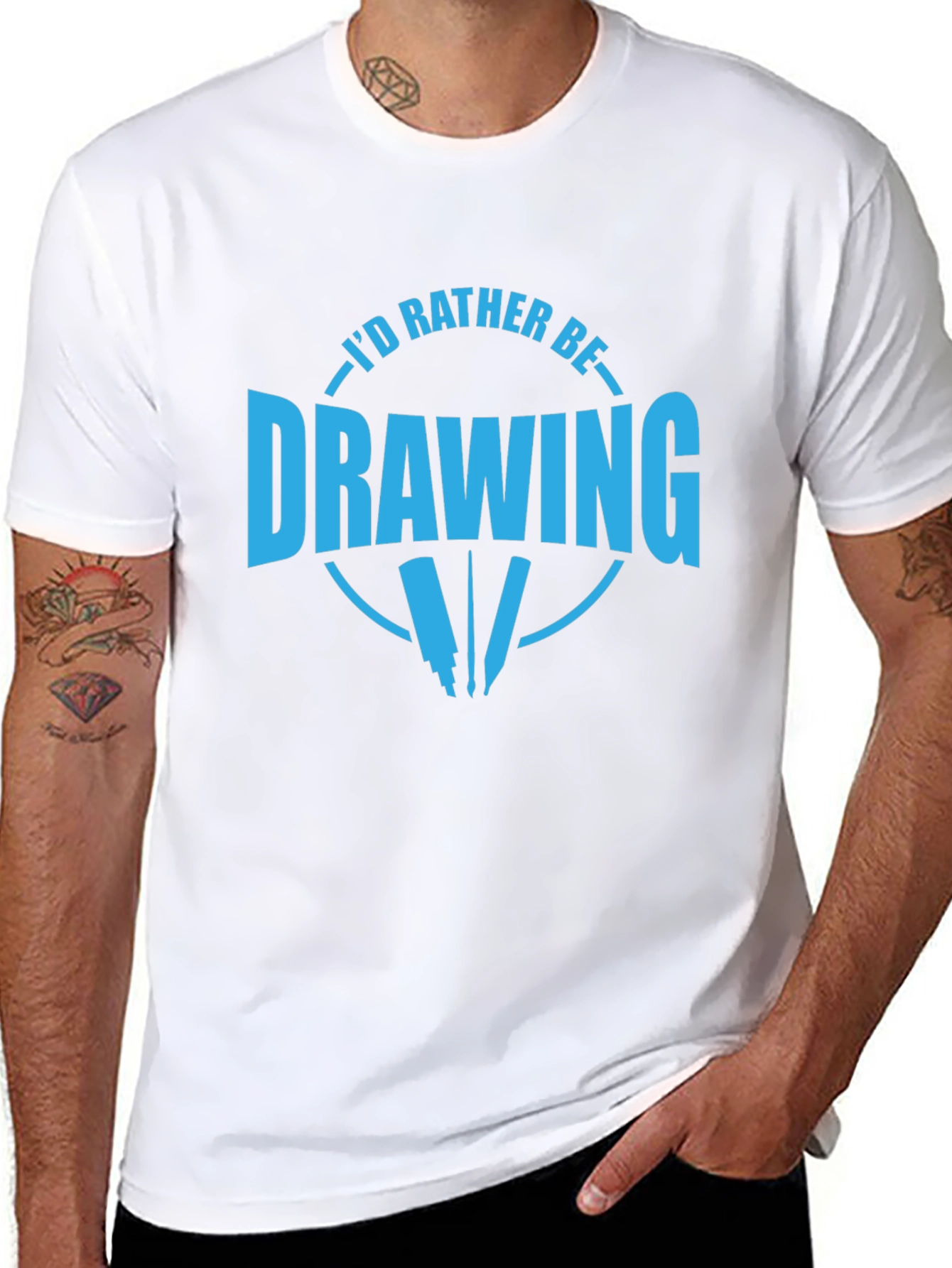 I'd Rather Be Drawing T-Shirt - 8