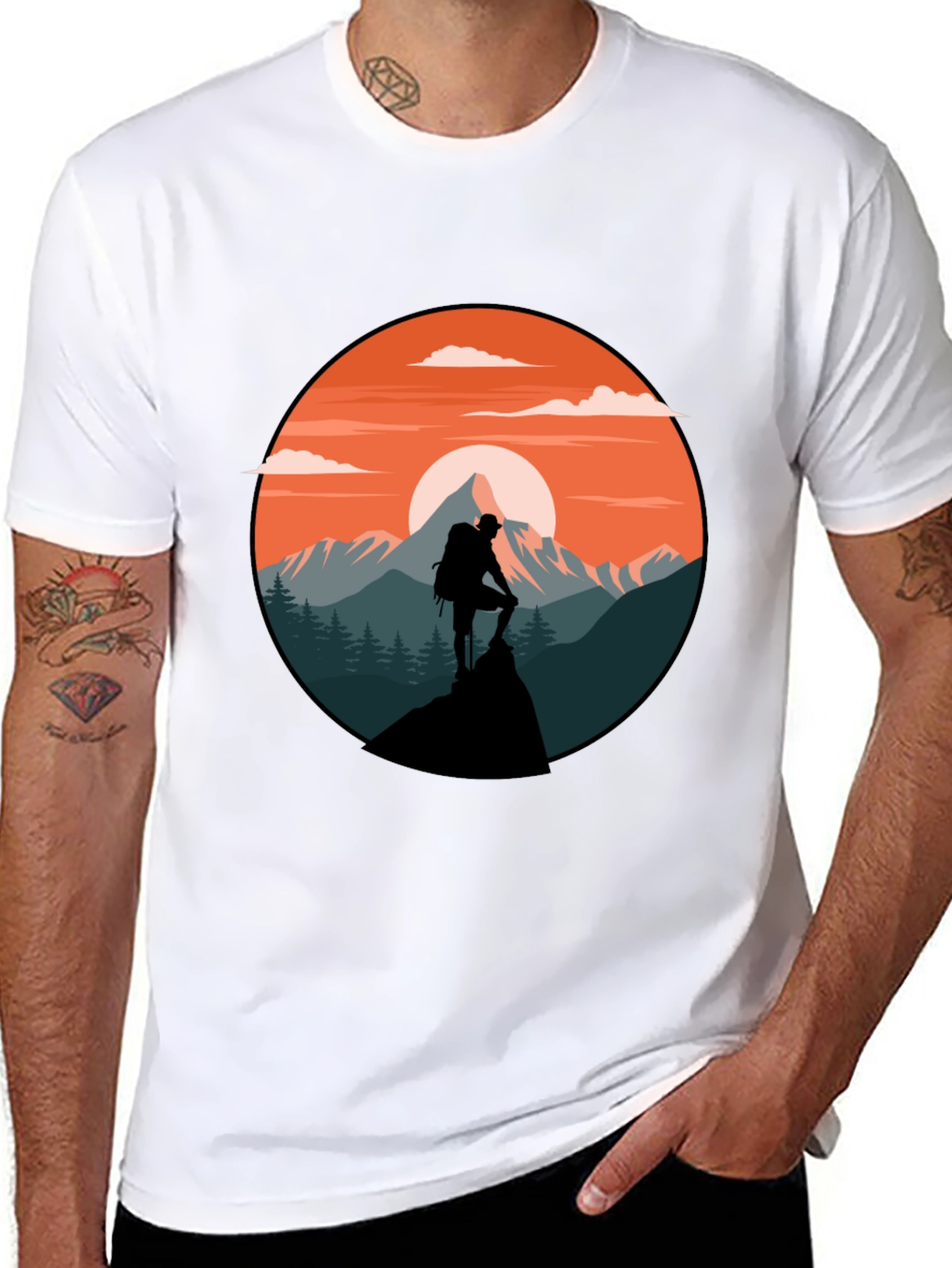 Black Mountain Hiker Graphic T-Shirt view 8